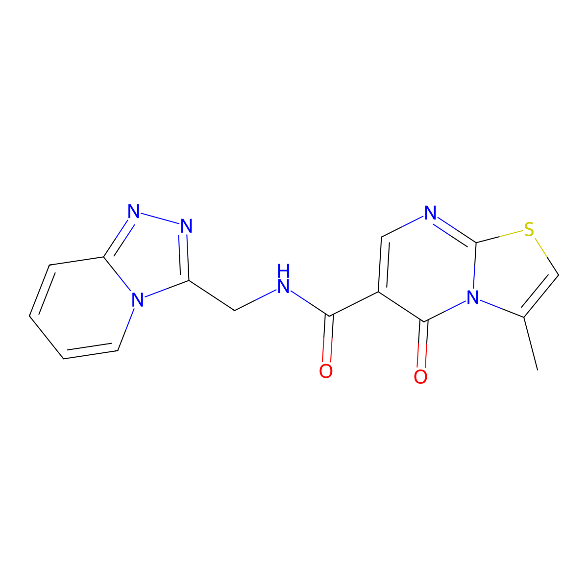 3-methyl-5-oxo-N-([1,2,4]triazolo[4,3-a]pyridin-3-ylmethyl)-5H-[1,3]thiazolo[3,2-a]pyrimidine-6-carboxamide molecular structure, CAS 1374534-02-7