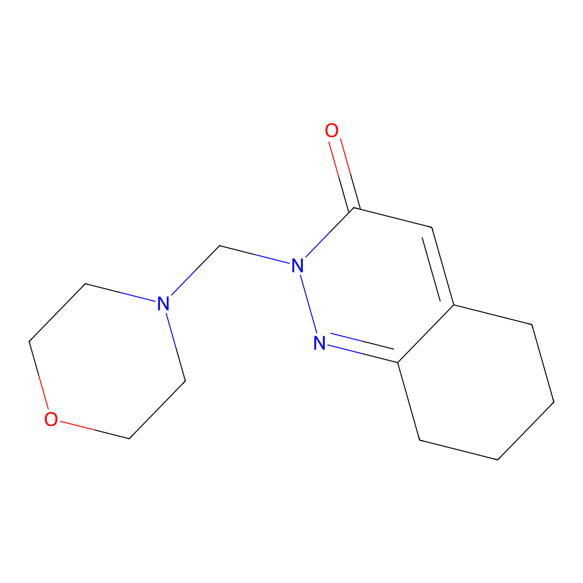 2-(morpholin-4-ylmethyl)-5,6,7,8-tetrahydrocinnolin-3(2H)-one molecular structure, CAS 1374537-63-9
