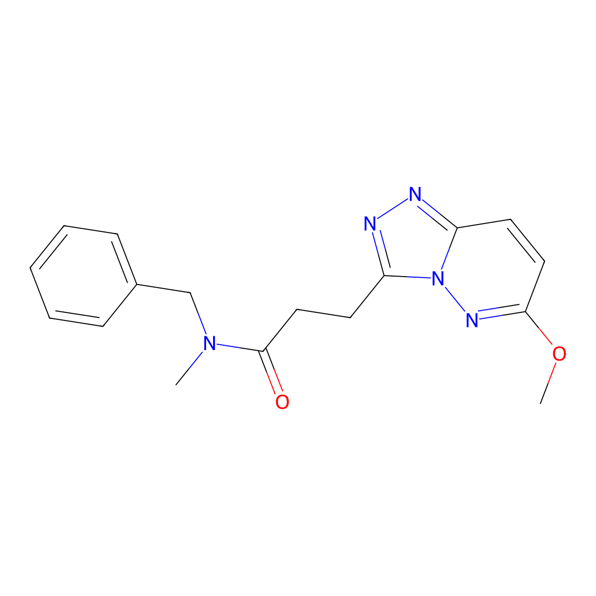 N-benzyl-3-(6-methoxy[1,2,4]triazolo[4,3-b]pyridazin-3-yl)-N-methylpropanamide molecular structure, CAS 1374537-99-1