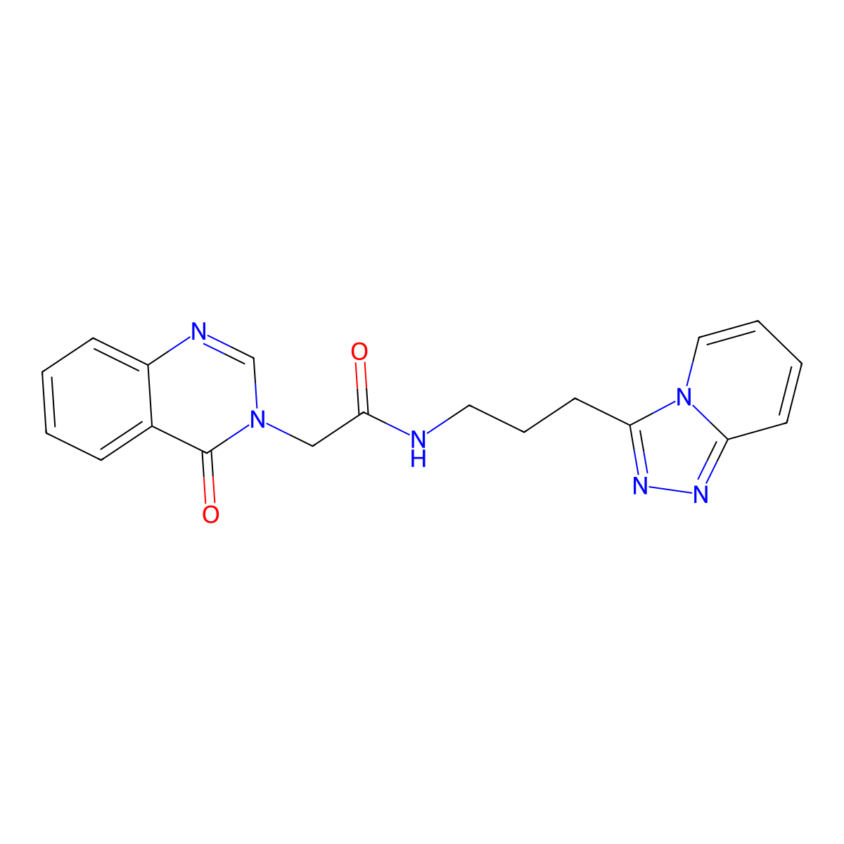 2-(4-oxoquinazolin-3(4H)-yl)-N-[3-([1,2,4]triazolo[4,3-a]pyridin-3-yl)propyl]acetamide molecular structure, CAS 1374540-07-4