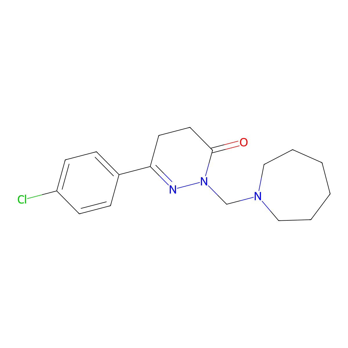 2-(azepan-1-ylmethyl)-6-(4-chlorophenyl)-4,5-dihydropyridazin-3(2H)-one molecular structure, CAS 1374548-68-1
