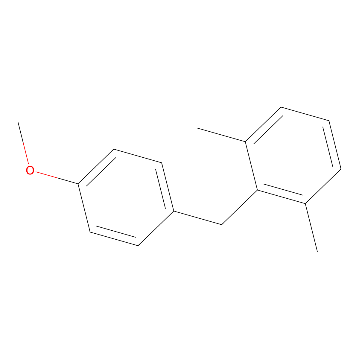 2-[(4-Methoxyphenyl)methyl]-1,3-dimethylbenzene molecular structure, CAS 1374584-44-7
