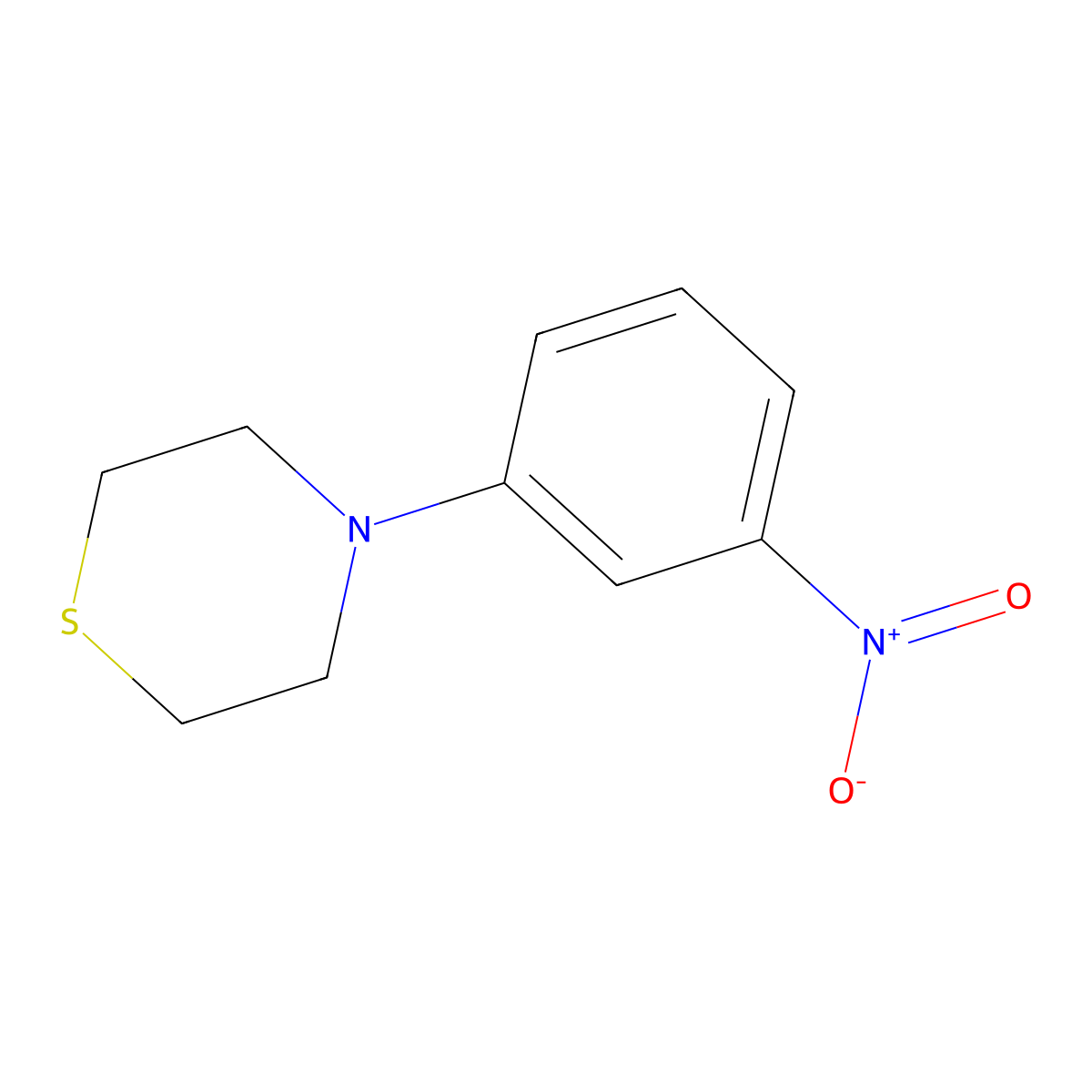 4-(3-Nitrophenyl)thiomorpholine molecular structure, CAS 1374585-72-4