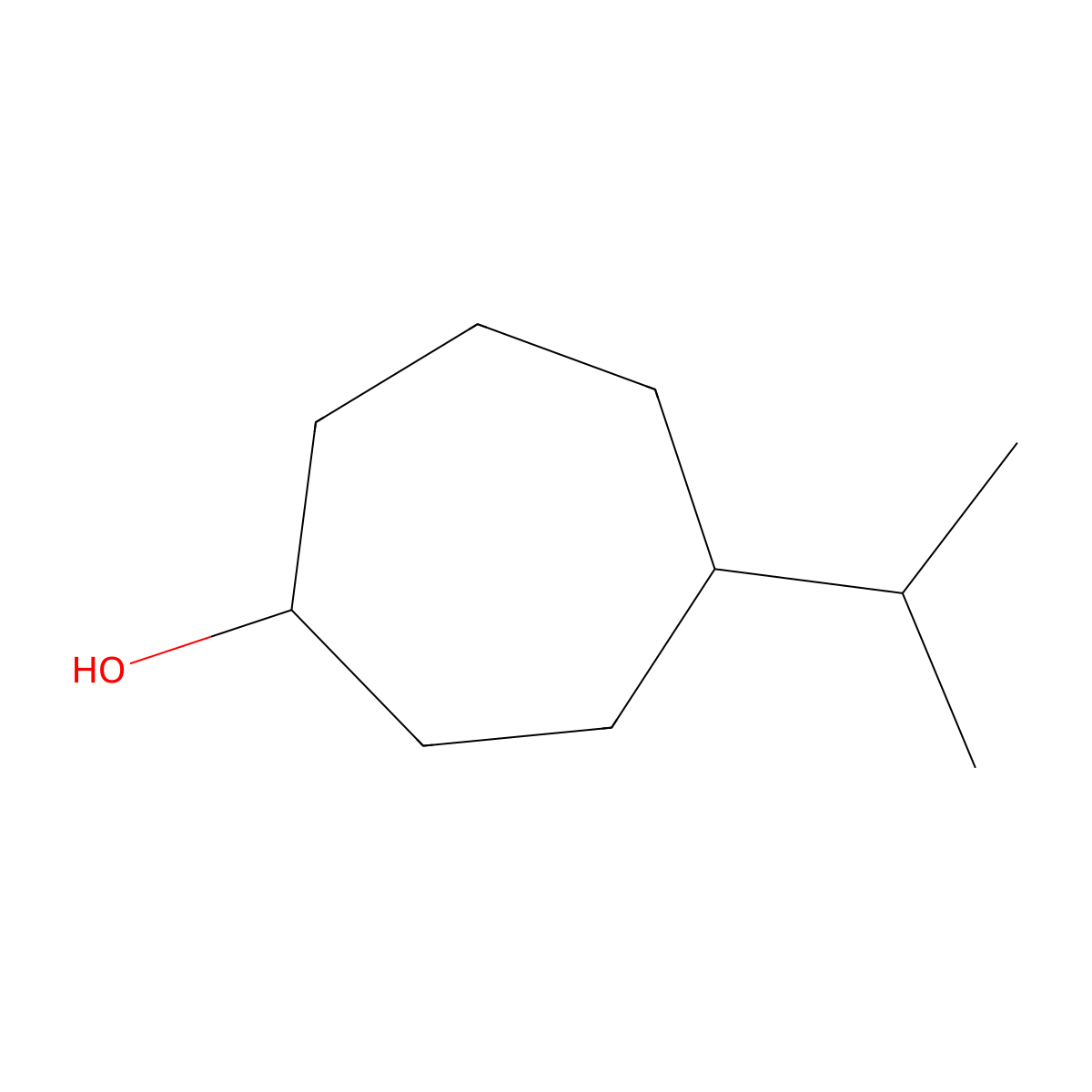 4-(Propan-2-YL)cycloheptan-1-OL molecular structure, CAS 1374637-54-3