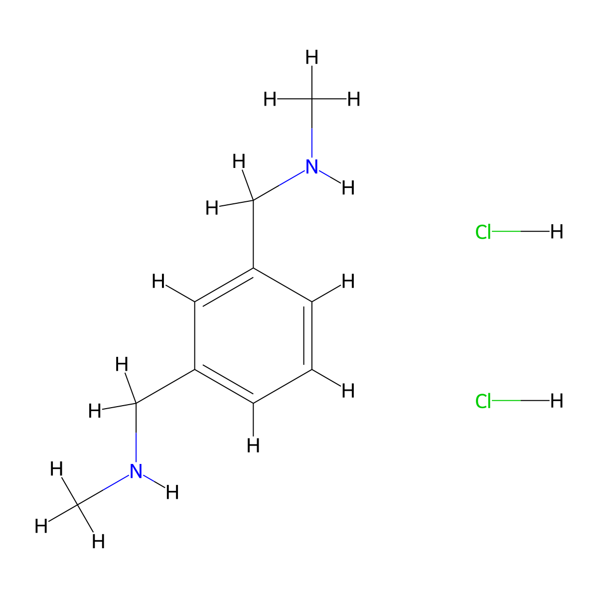 Methyl({3-[(methylamino)methyl]phenyl}methyl)amine dihydrochloride molecular structure, CAS 1374640-62-6