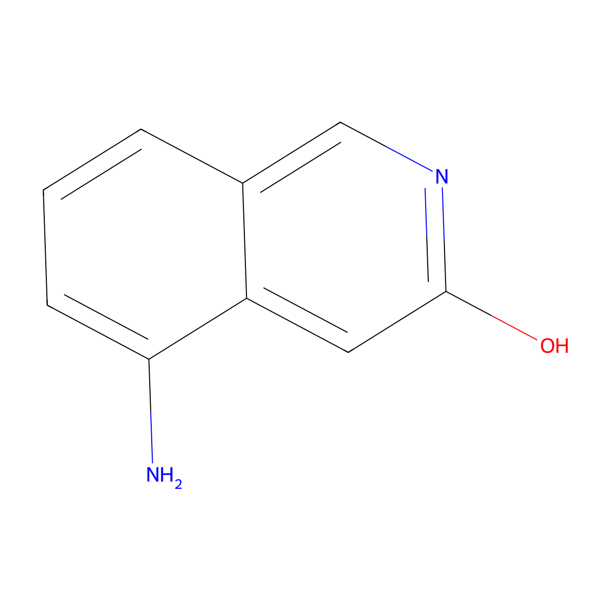 5-Aminoisoquinolin-3-ol molecular structure, CAS 1374651-50-9