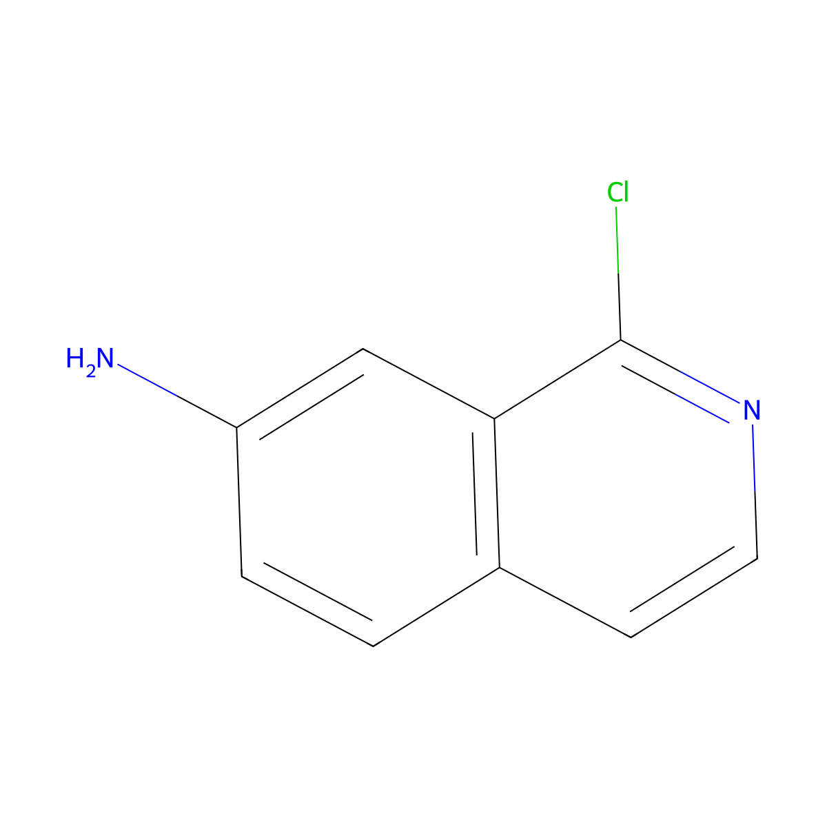 7-Isoquinolinamine, 1-chloro- molecular structure, CAS 1374651-74-7