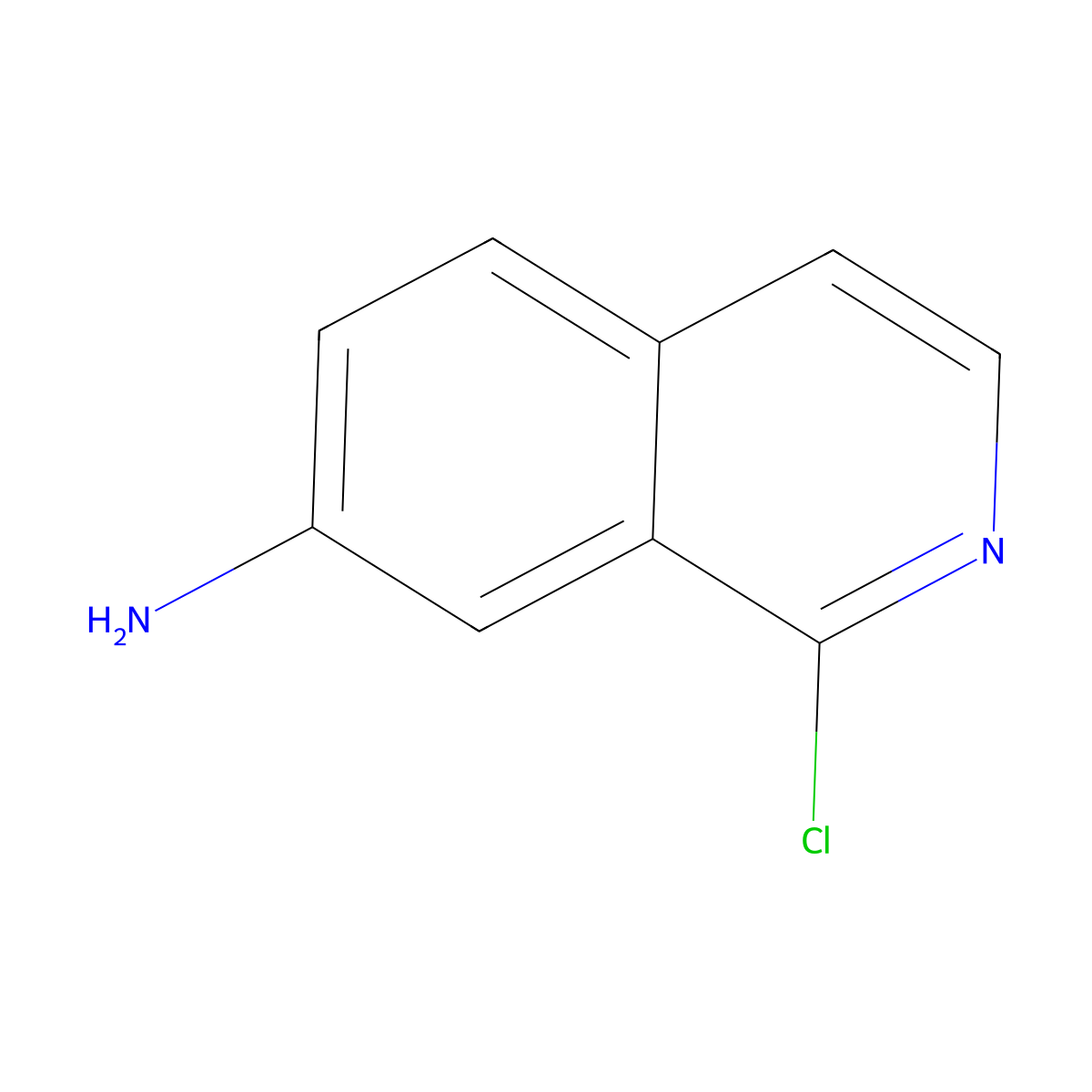 7-Isoquinolinamine, 1-chloro- molecular structure, CAS 1374651-74-7