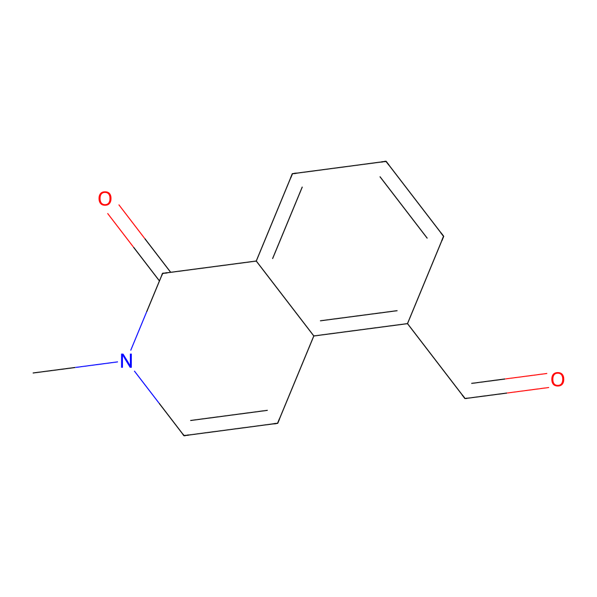 2-Methyl-1-oxo-1,2-dihydroisoquinoline-5-carbaldehyde molecular structure, CAS 1374651-90-7