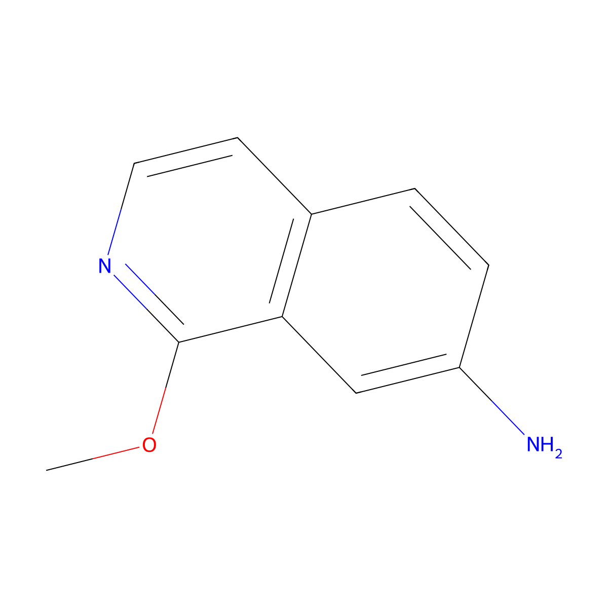 1-Methoxyisoquinolin-7-amine molecular structure, CAS 1374652-02-4