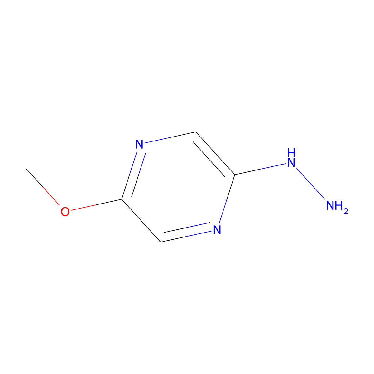 2-Hydrazinyl-5-methoxypyrazine molecular structure, CAS 1374652-04-6