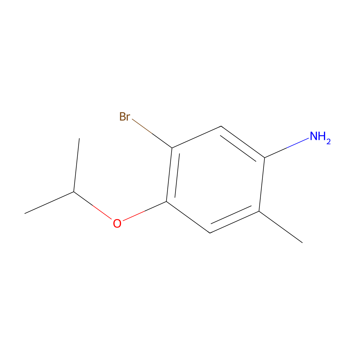 5-Bromo-4-isopropoxy-2-methylaniline molecular structure, CAS 1374652-11-5