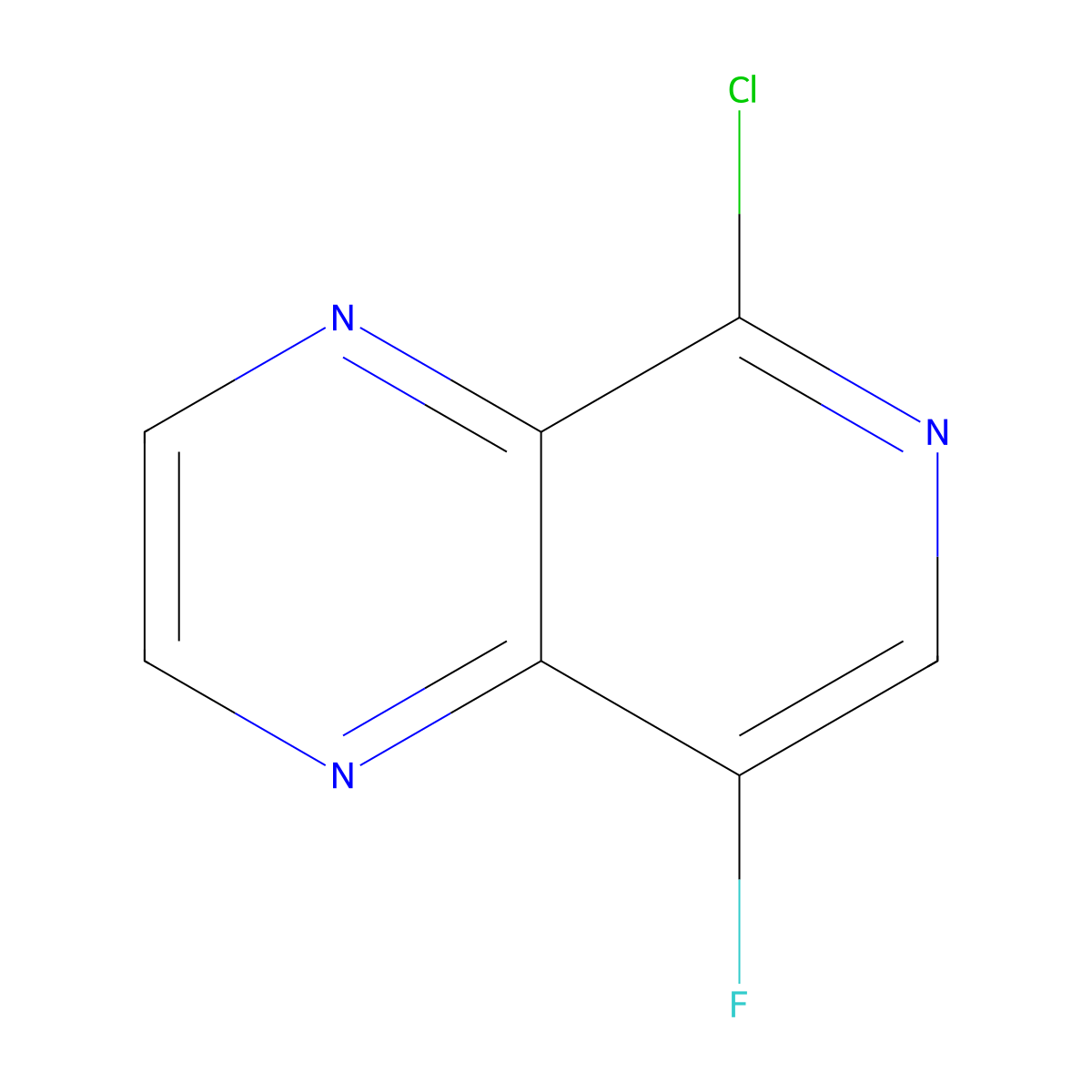 5-Chloro-8-fluoropyrido[3,4-b]pyrazine molecular structure, CAS 1374652-17-1