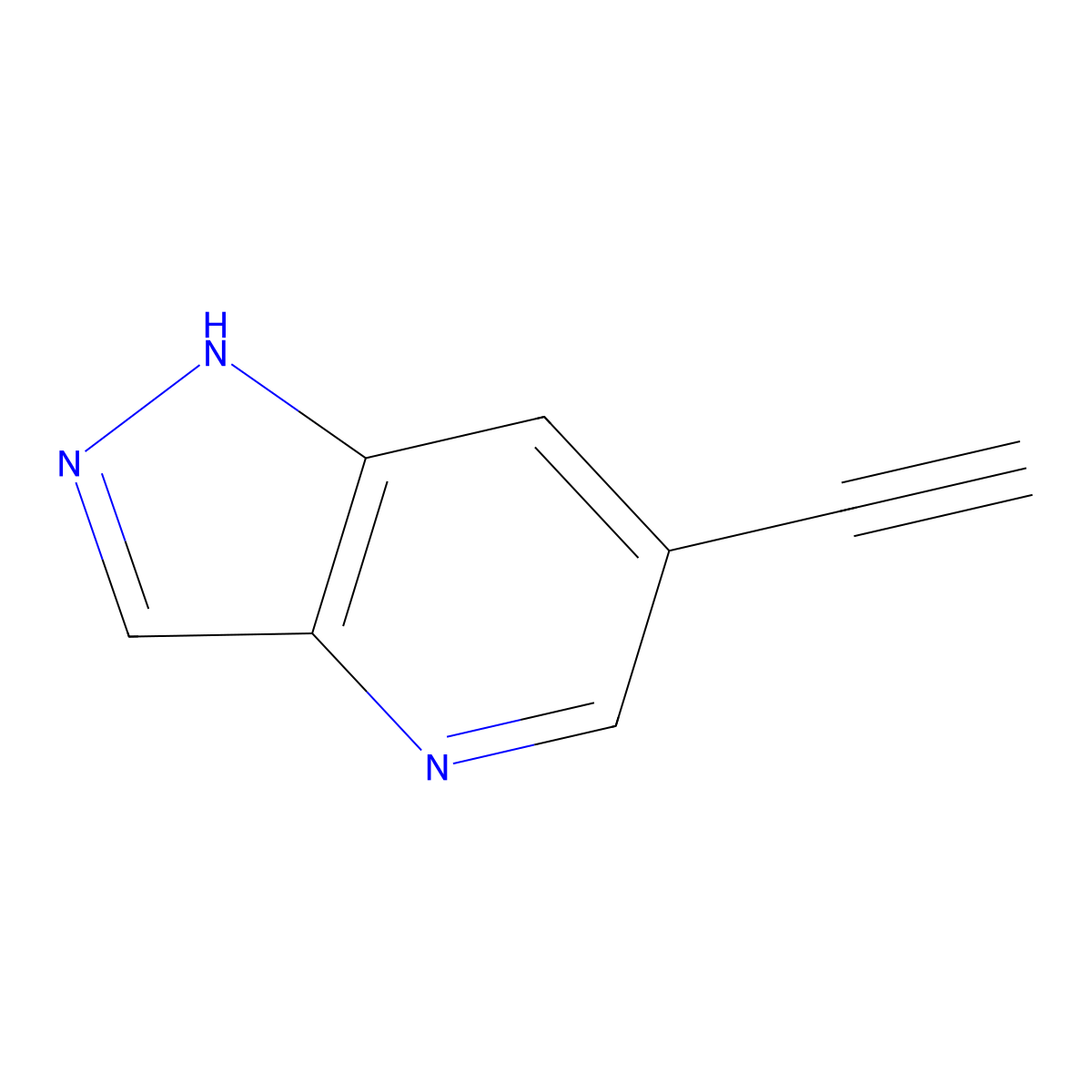 6-Ethynyl-1H-pyrazolo[4,3-b]pyridine molecular structure, CAS 1374652-37-5