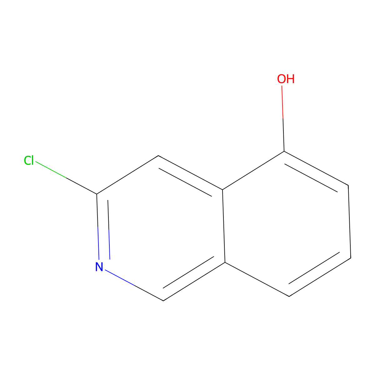 3-Chloroisoquinolin-5-ol molecular structure, CAS 1374652-47-7
