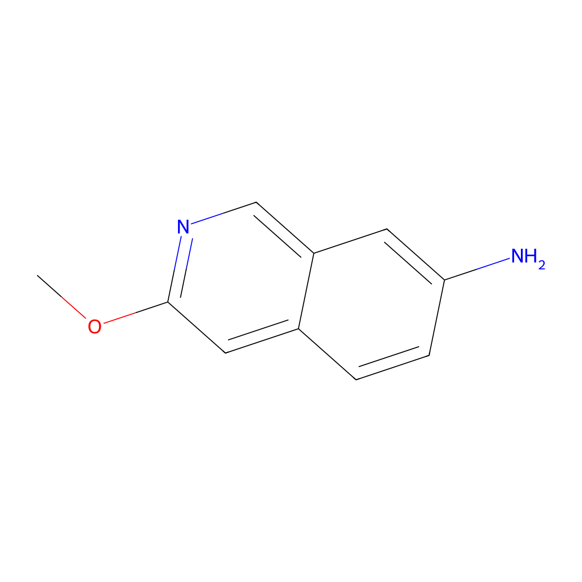 3-Methoxyisoquinolin-7-amine molecular structure, CAS 1374652-58-0