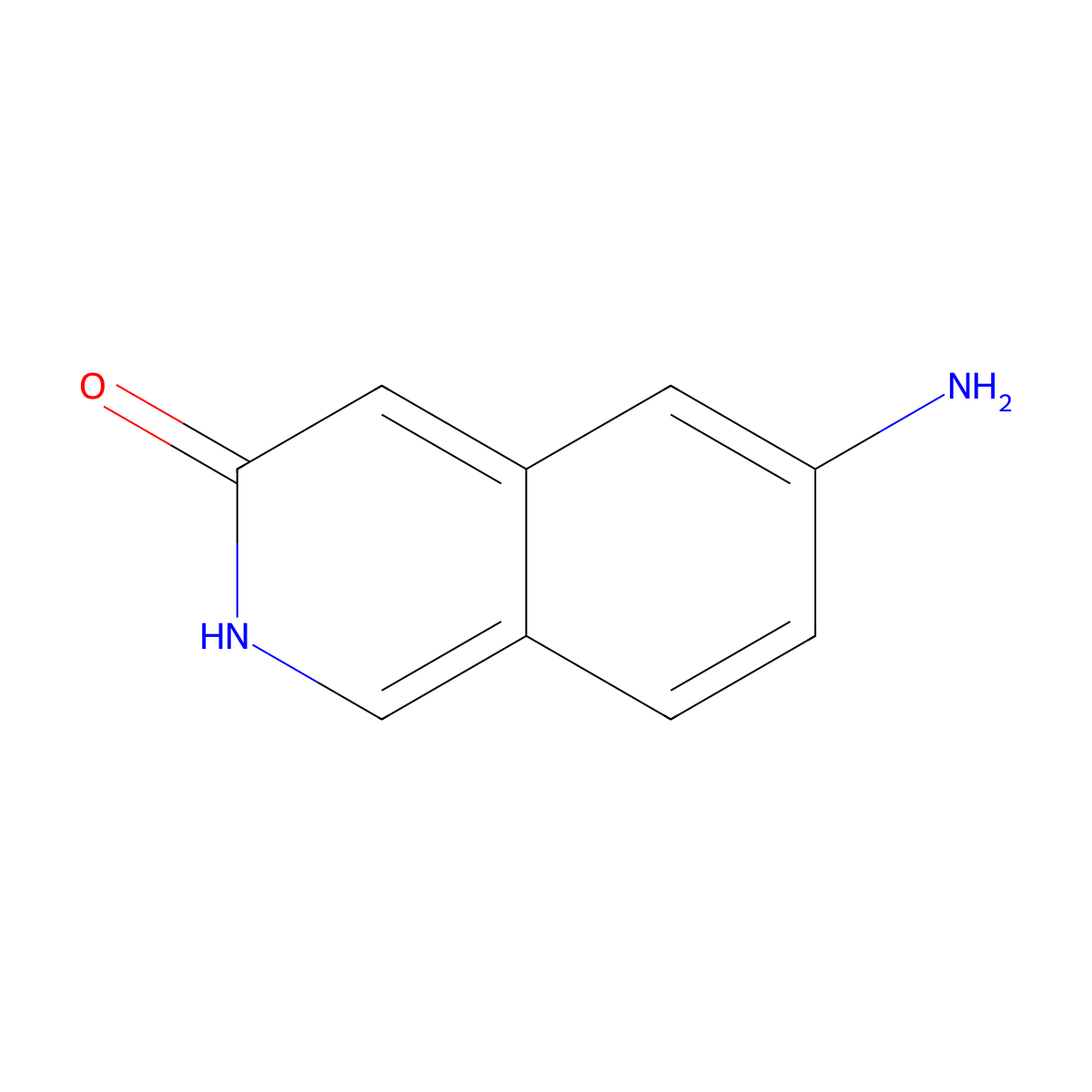 6-Amino-3(2H)-isoquinolinone molecular structure, CAS 1374652-60-4
