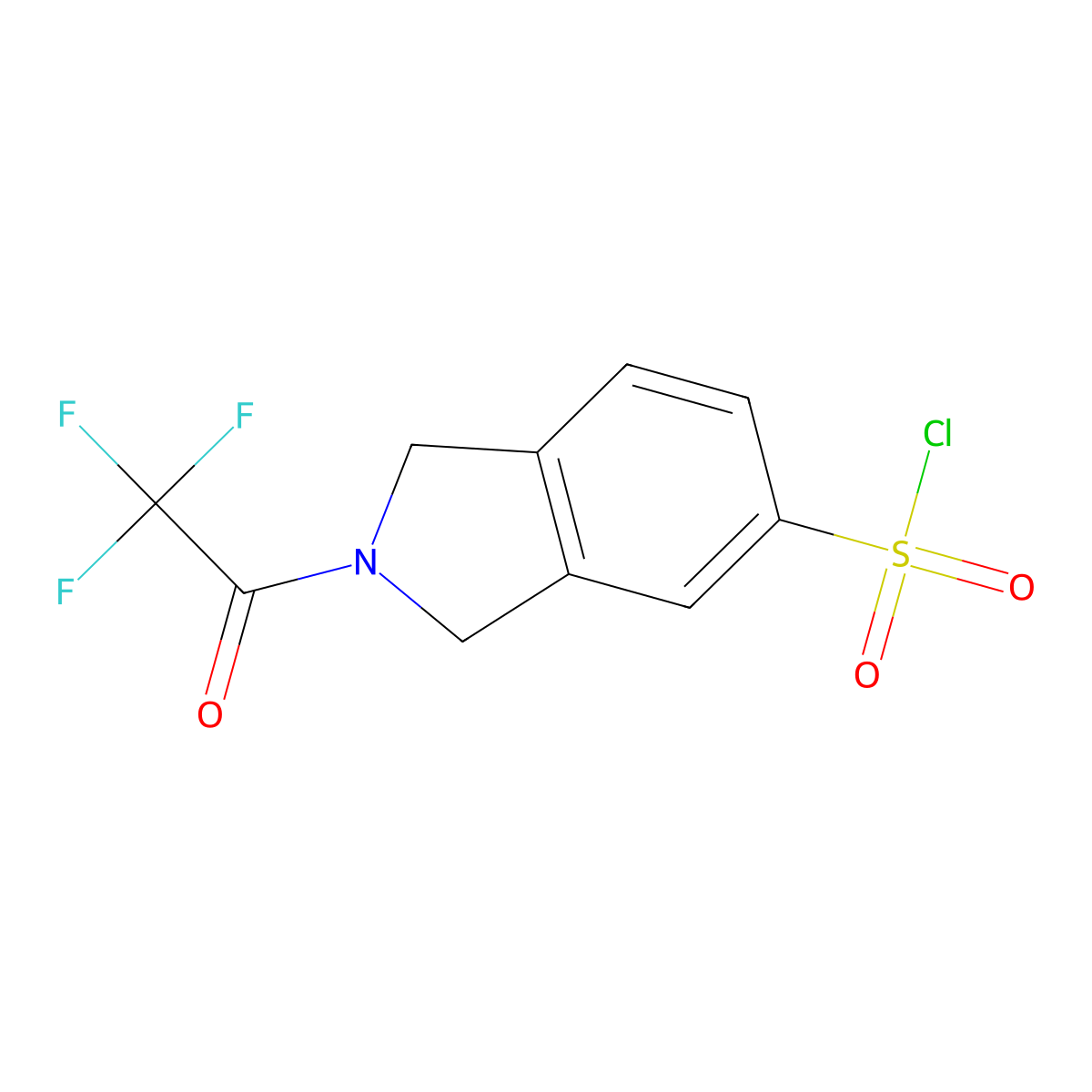 2-(2,2,2-Trifluoroacetyl)isoindoline-5-sulfonyl chloride molecular structure, CAS 1374655-15-8