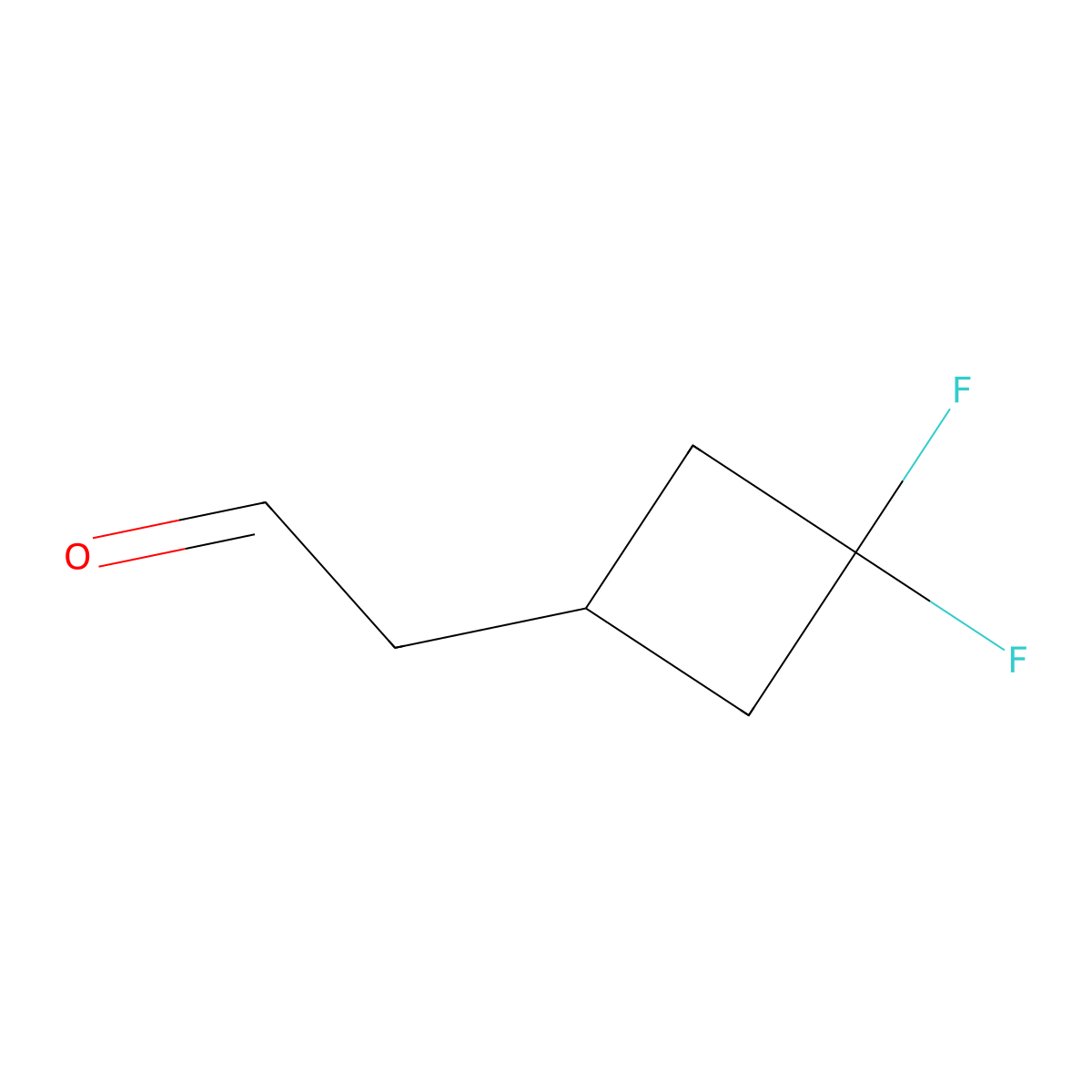 2-(3,3-Difluorocyclobutyl)acetaldehyde molecular structure, CAS 1374657-08-5