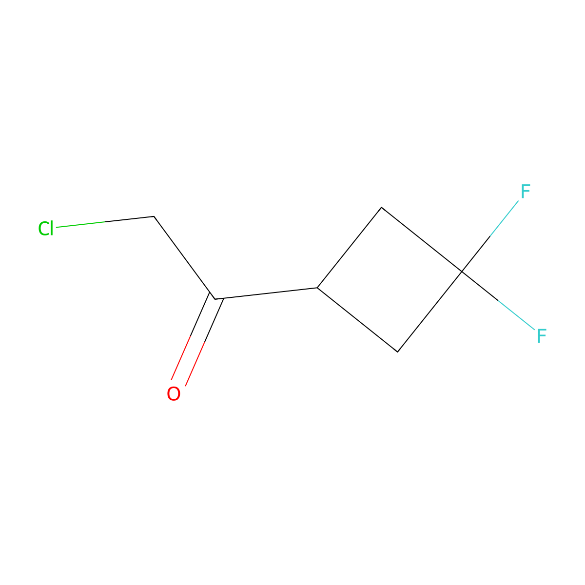 2-Chloro-1-(3,3-difluorocyclobutyl)ethan-1-one molecular structure, CAS 1374657-88-1