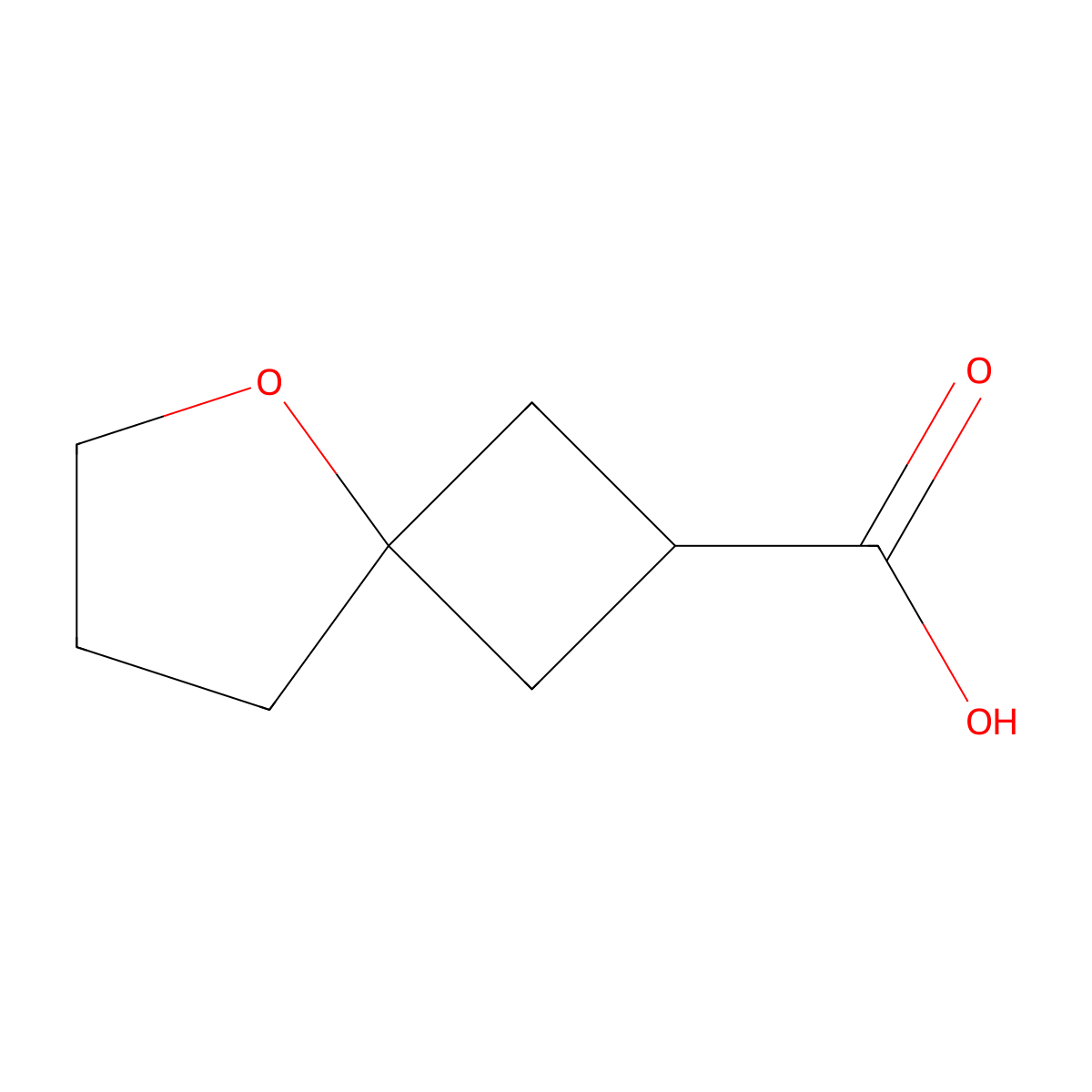 5-Oxaspiro[3.4]octane-2-carboxylic acid molecular structure, CAS 1374658-88-4