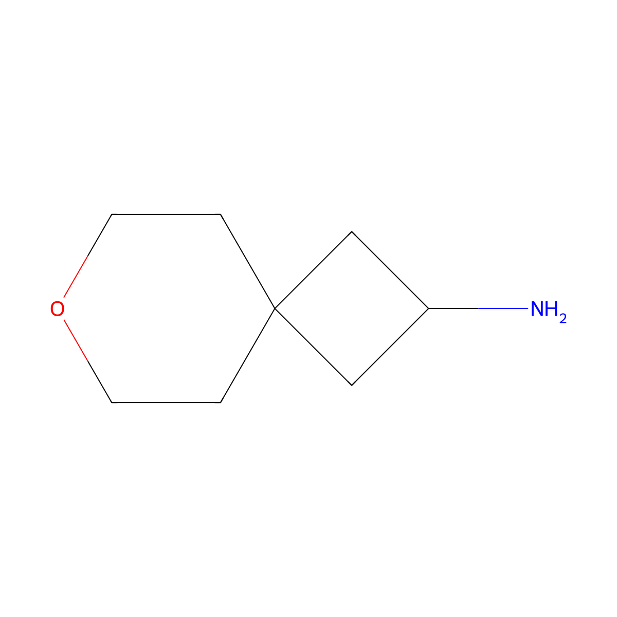 7-Oxaspiro[3.5]nonan-2-amine molecular structure, CAS 1374658-89-5