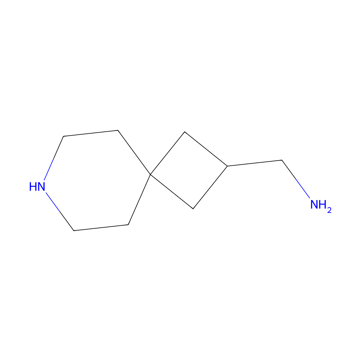 (7-Azaspiro[3.5]nonan-2-yl)methanamine molecular structure, CAS 1374658-92-0