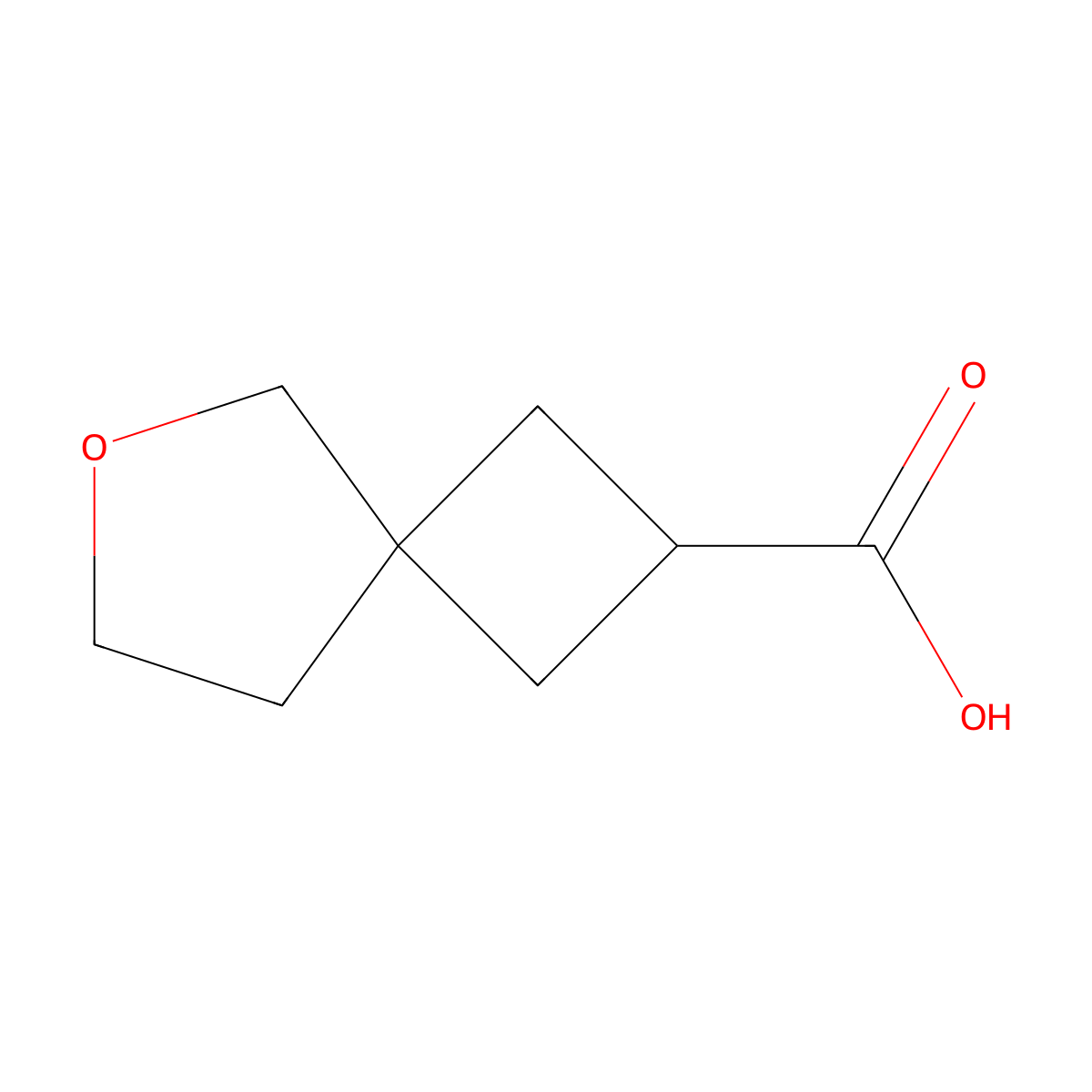 6-Oxaspiro(3.4)octane-2-carboxylic acid molecular structure, CAS 1374659-02-5