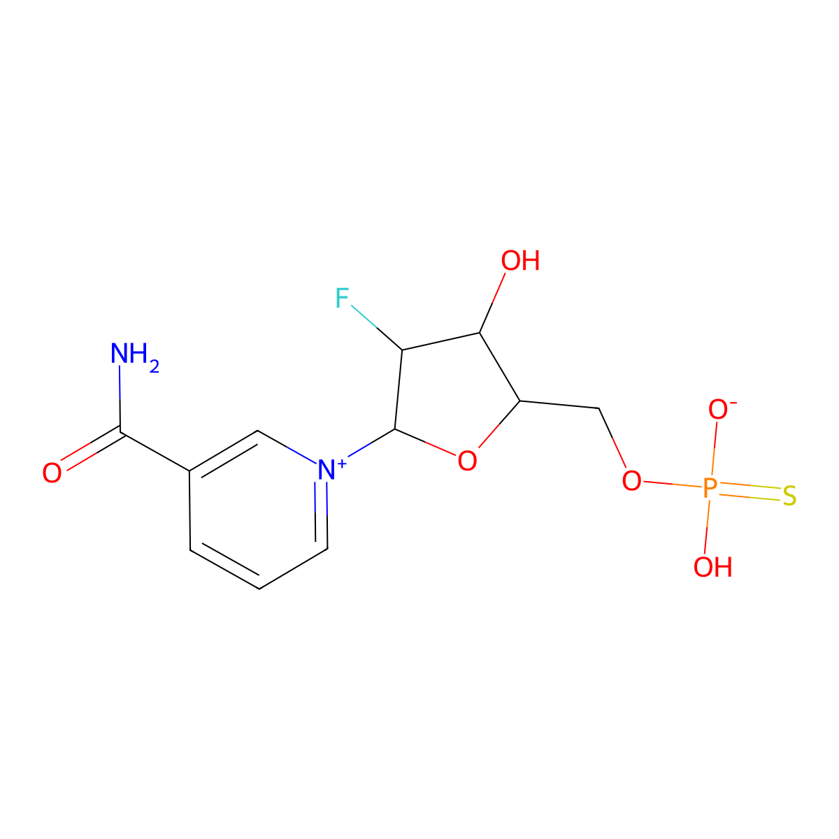 Sulfo-ara-F-NMN molecular structure, CAS 1374663-29-2