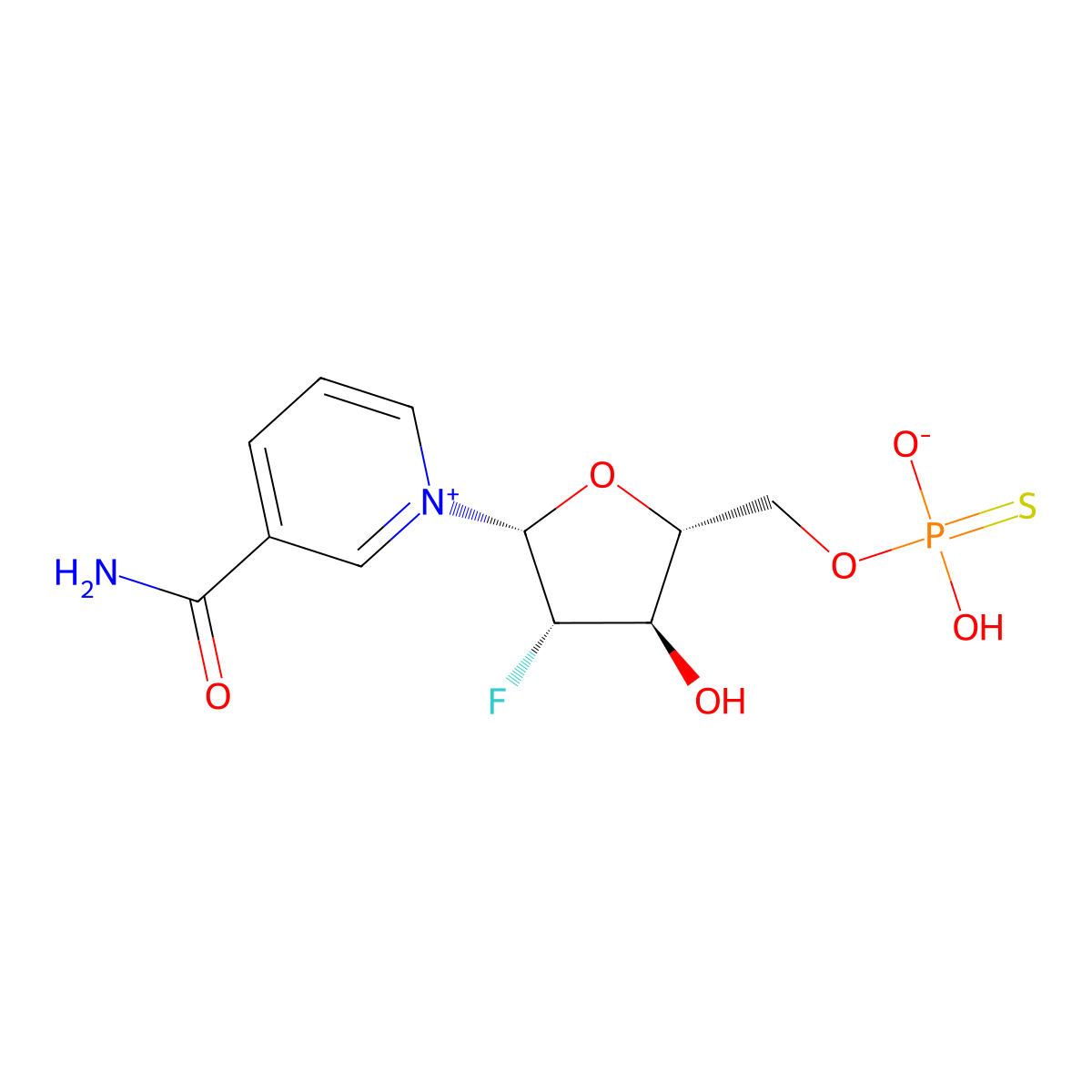 Sulfo-ara-F-NMN molecular structure, CAS 1374663-29-2