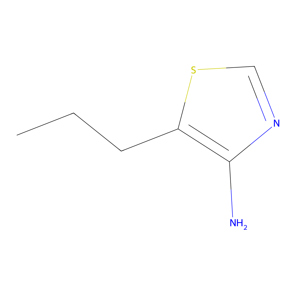 4-Amino-5-(n-propyl)thiazole molecular structure, CAS 1374664-24-0