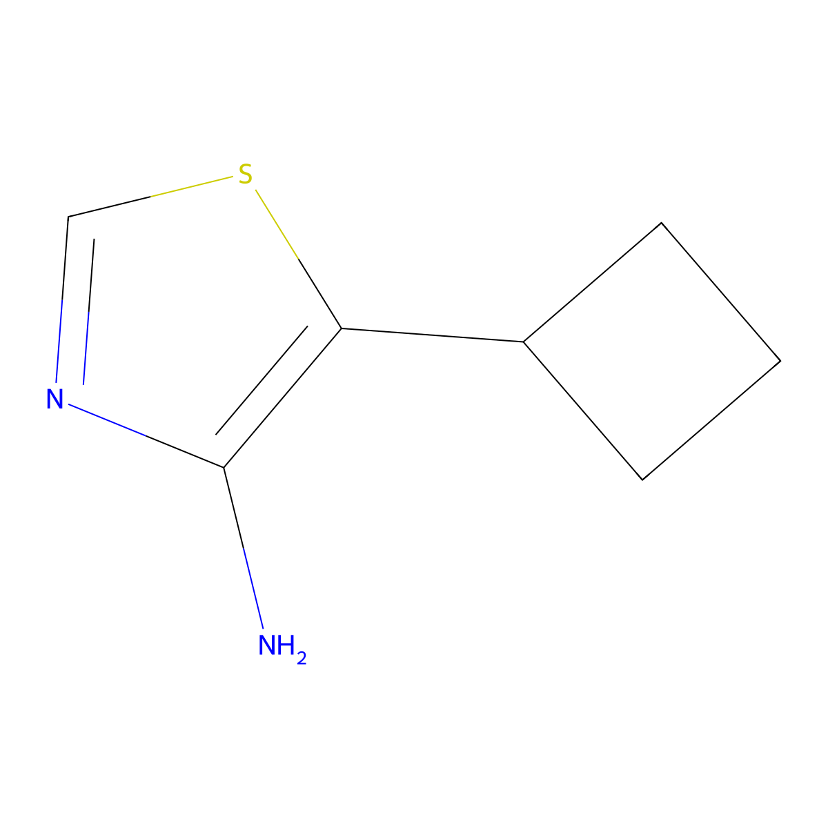 4-Amino-5-cyclobutylthiazole molecular structure, CAS 1374664-26-2