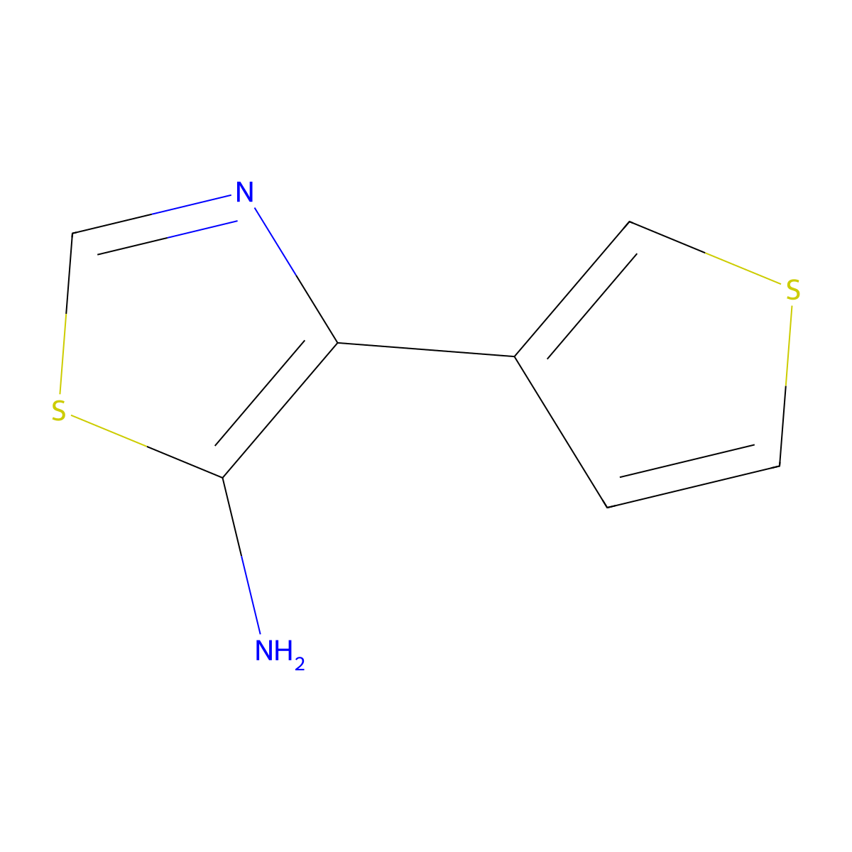 5-Amino-4-(3-thienyl)thiazole molecular structure, CAS 1374664-28-4