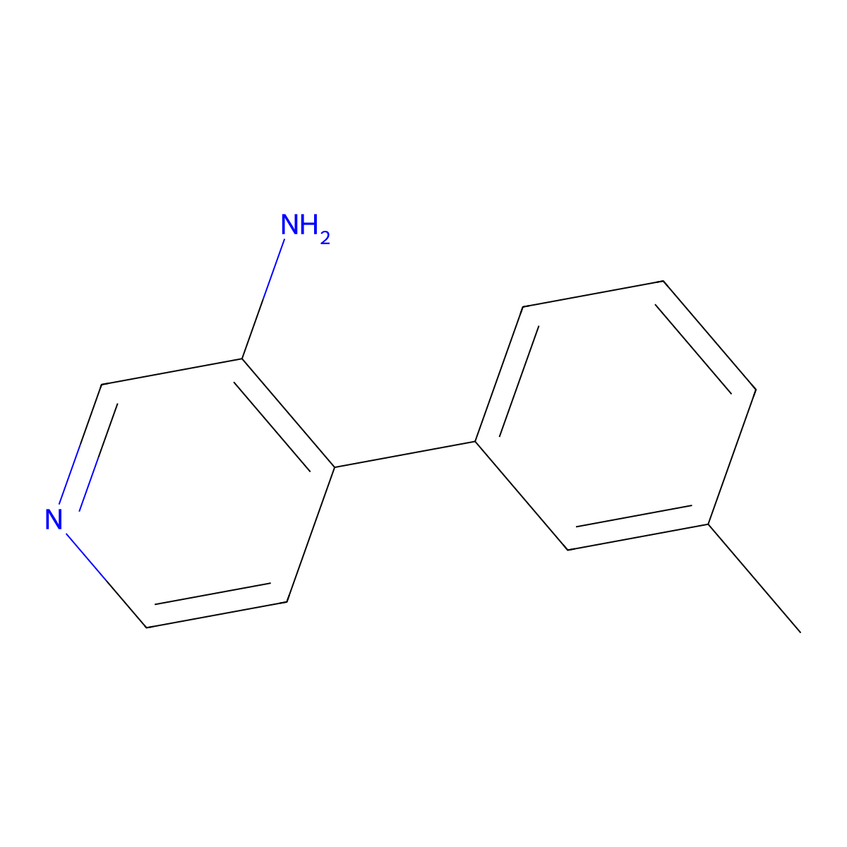 4-(3-Methylphenyl)pyridin-3-amine molecular structure, CAS 1374664-45-5