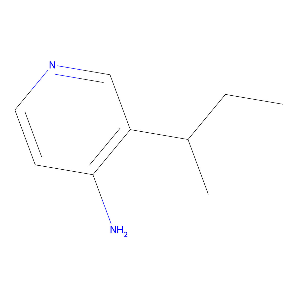 3-(Sec-butyl)pyridin-4-amine molecular structure, CAS 1374664-46-6
