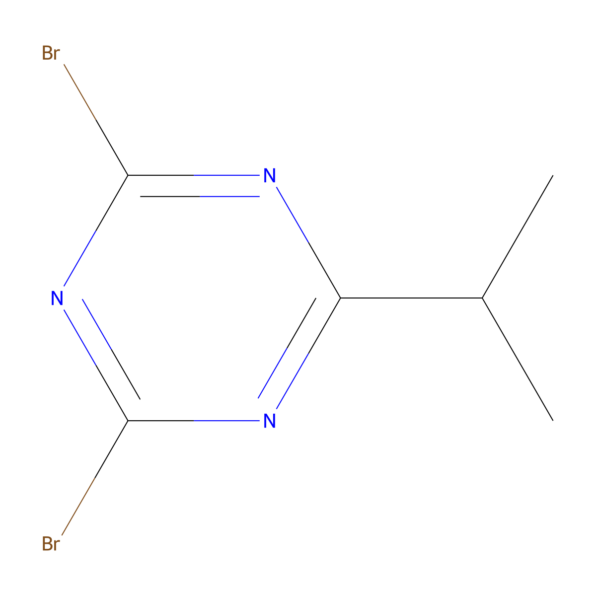2,4-Dibromo-6-(iso-propyl)-1,3,5-triazine molecular structure, CAS 1374664-90-0