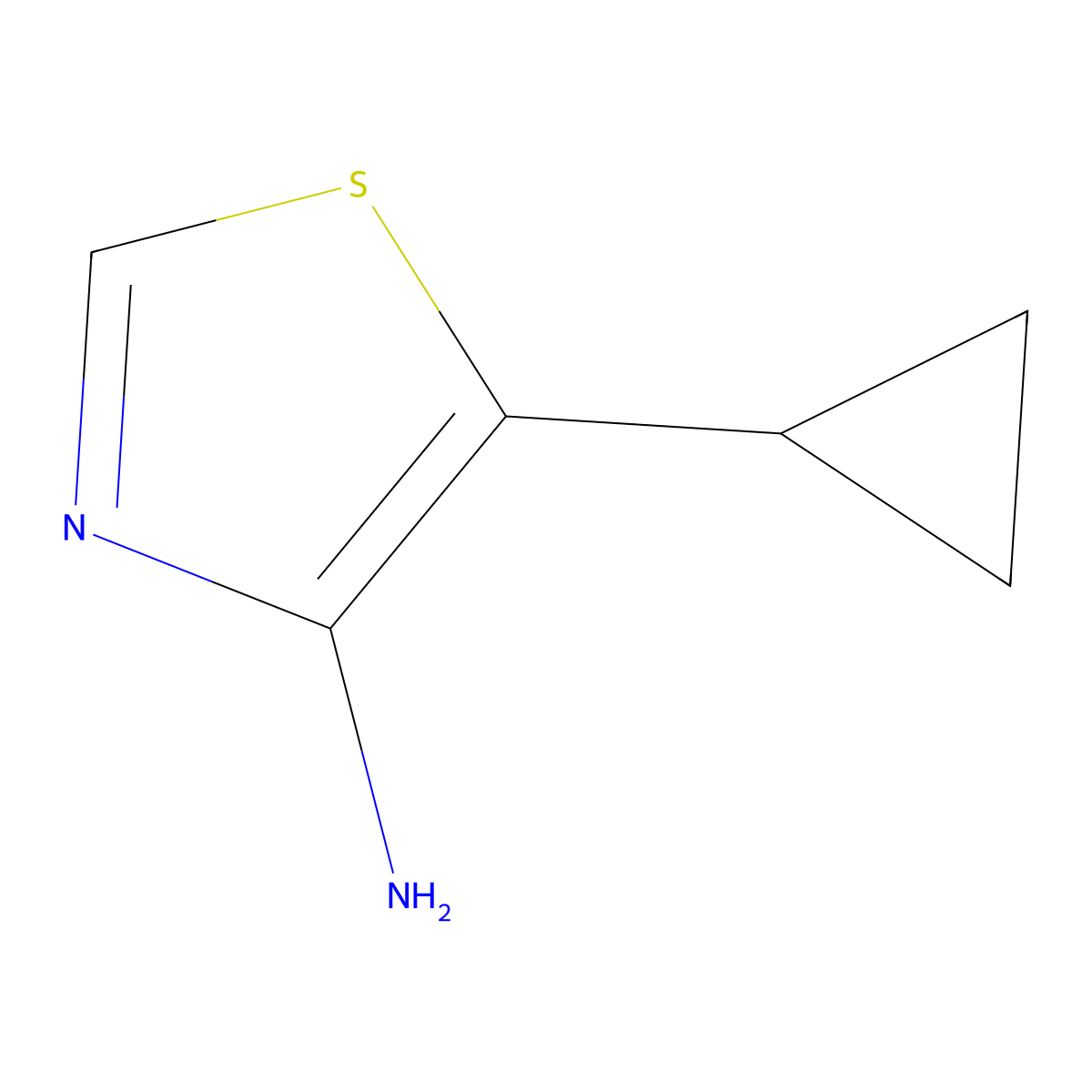 5-Cyclopropyl-1,3-thiazol-4-amine molecular structure, CAS 1374665-26-5