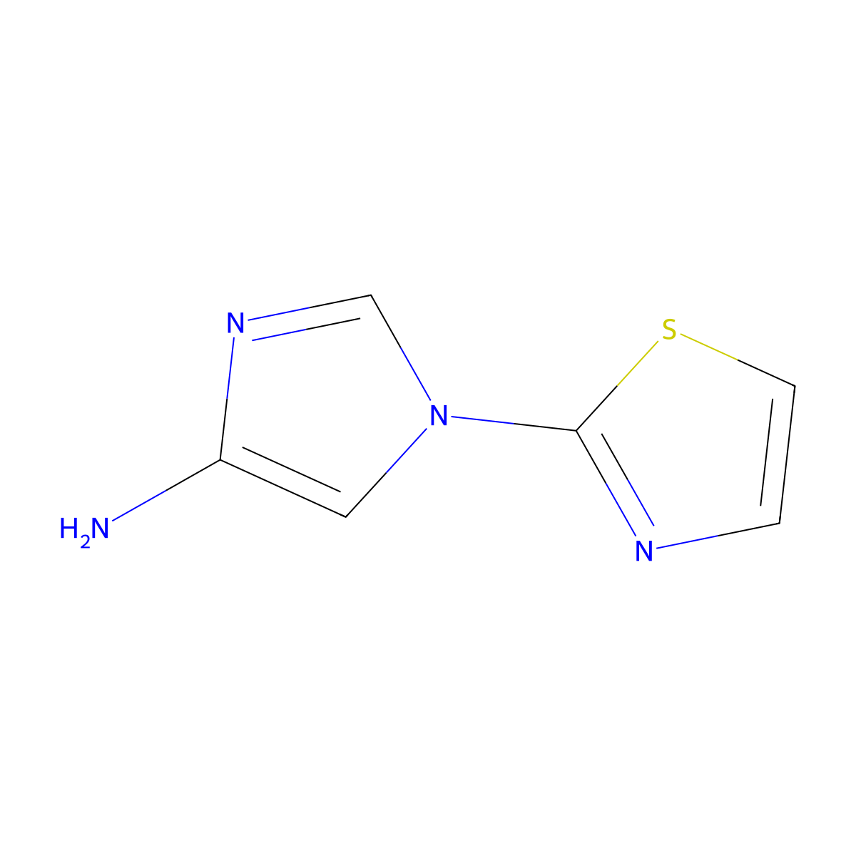 1-(Thiazol-2-yl)-4-aminoimidazole molecular structure, CAS 1374665-37-8
