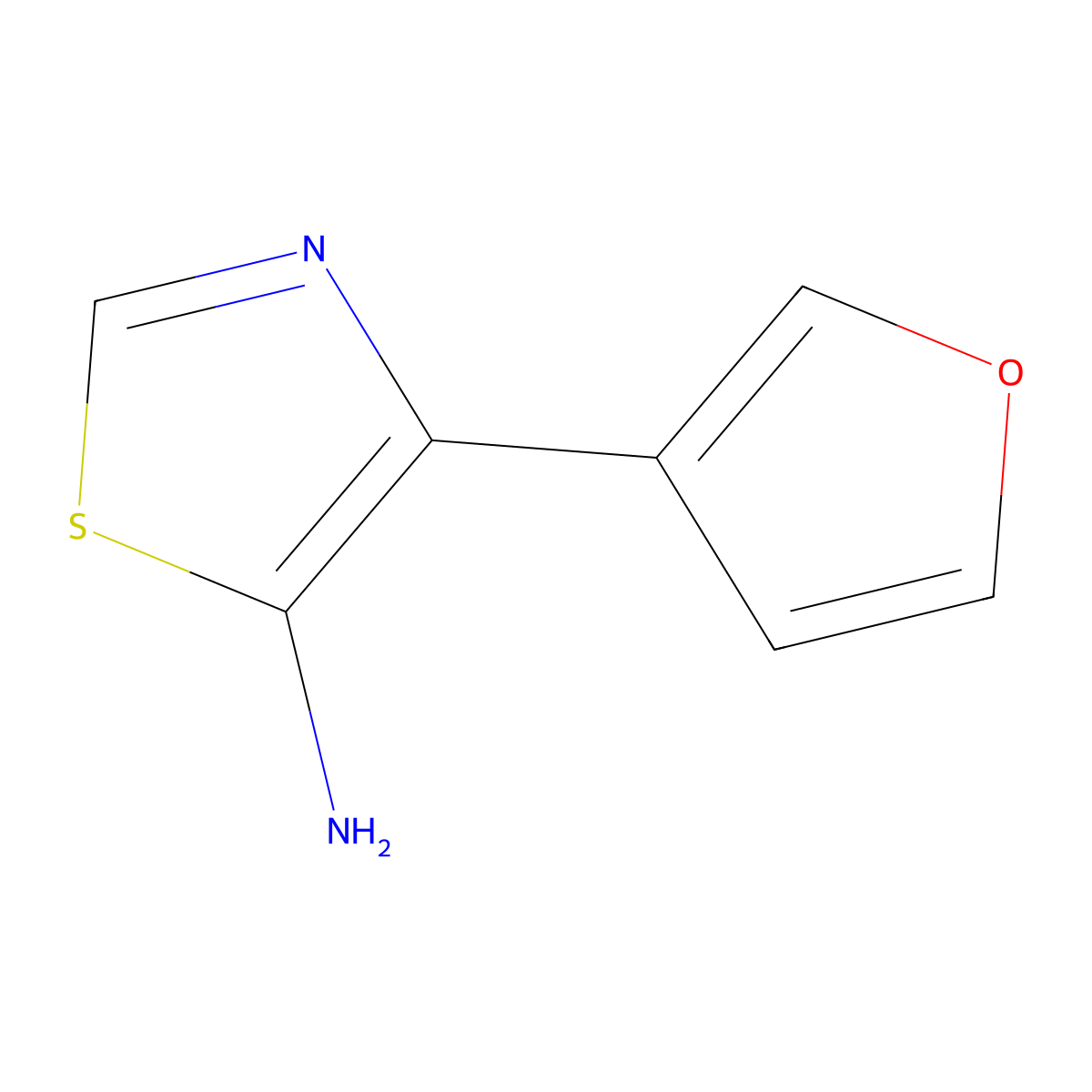 5-Amino-4-(3-furyl)thiazole molecular structure, CAS 1374665-41-4