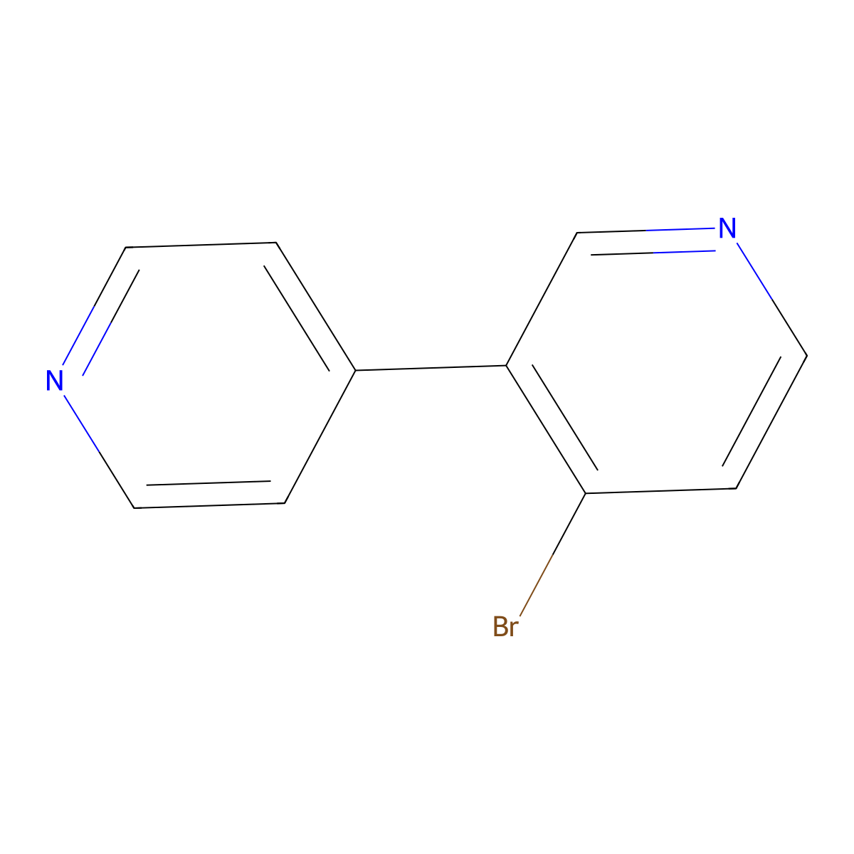 4-Bromo-3-(4-pyridyl)pyridine molecular structure, CAS 1374665-62-9