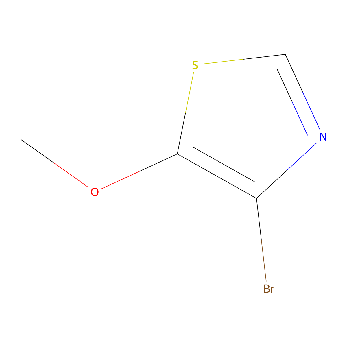 4-Bromo-5-methoxythiazole molecular structure, CAS 1374665-82-3