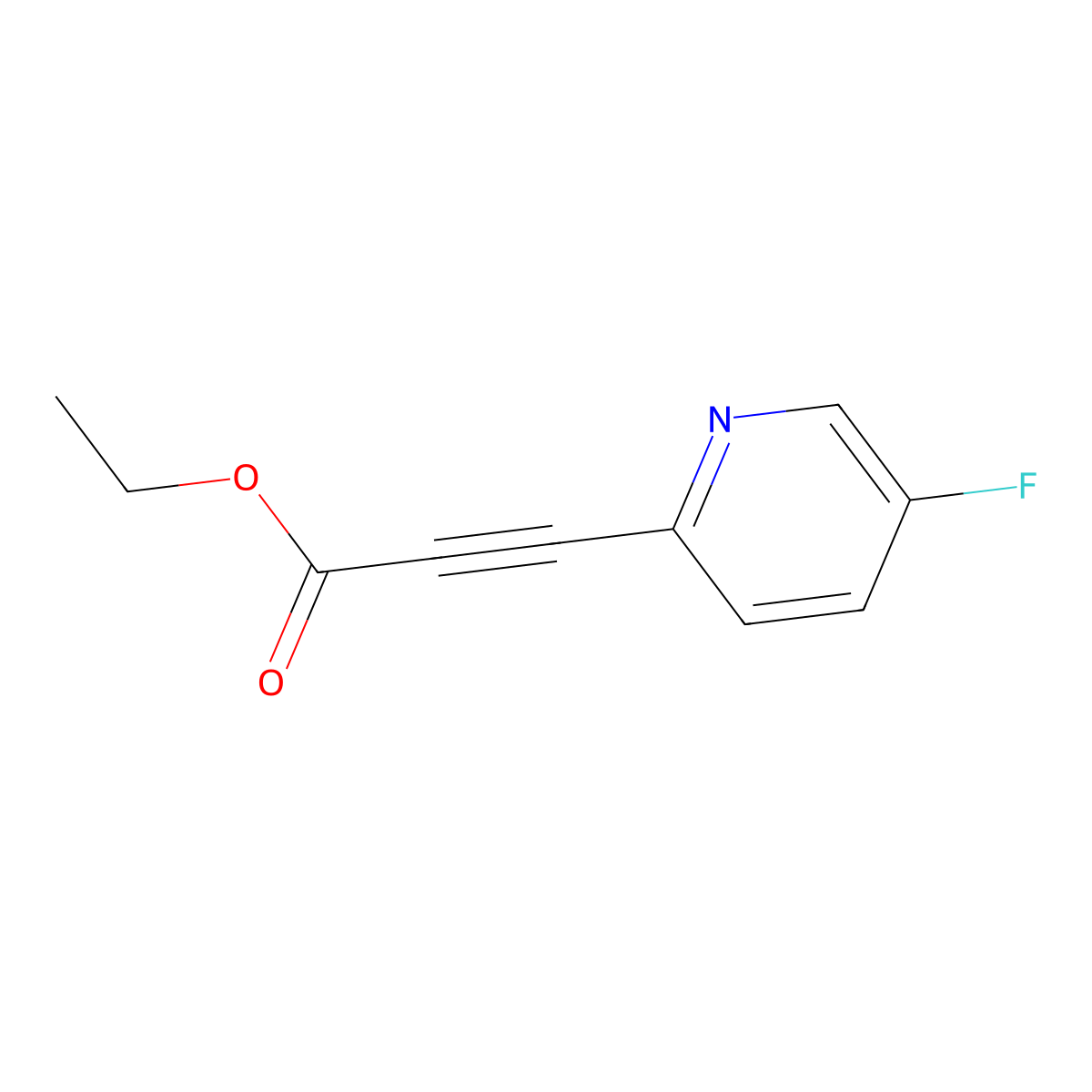 (5-Fluoro-pyridin-2-yl)-propynoic acid ethyl ester molecular structure, CAS 1374672-92-0