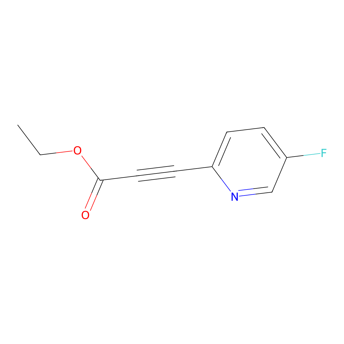 (5-Fluoro-pyridin-2-yl)-propynoic acid ethyl ester molecular structure, CAS 1374672-92-0