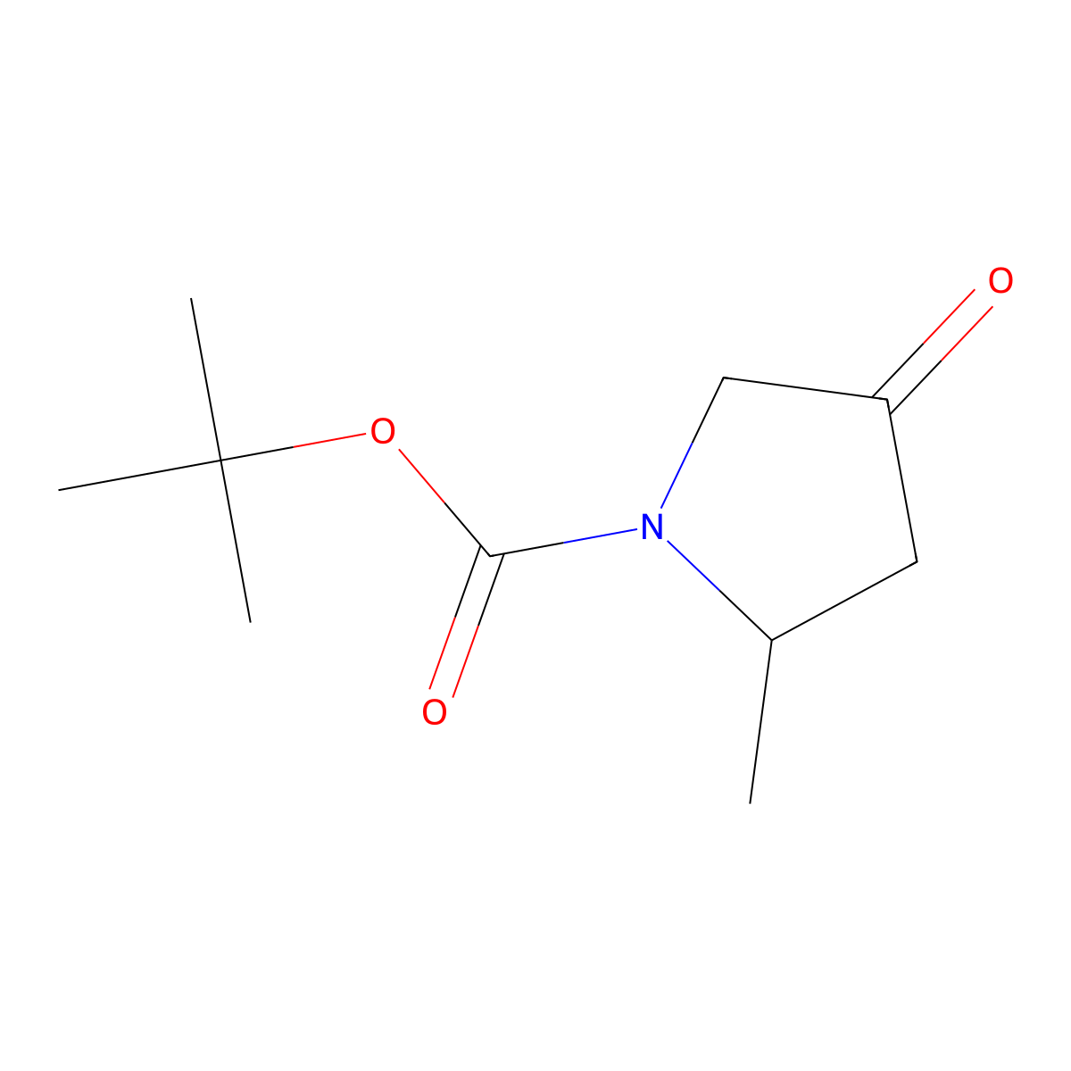 tert-butyl (2S)-2-methyl-4-oxopyrrolidine-1-carboxylate molecular structure, CAS 1374673-93-4