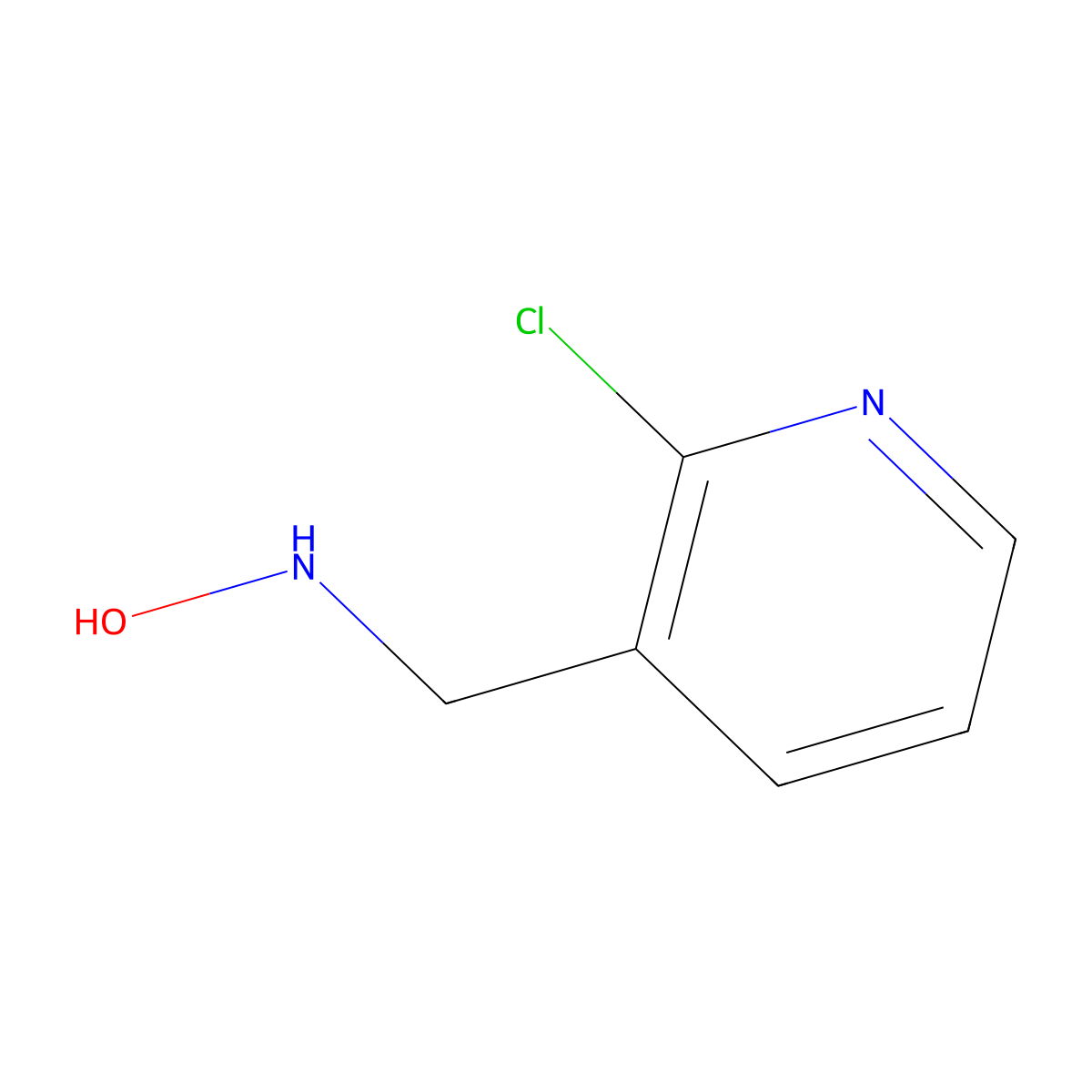 N-[(2-chloropyridin-3-yl)methyl]hydroxylamine molecular structure, CAS 1374682-16-2