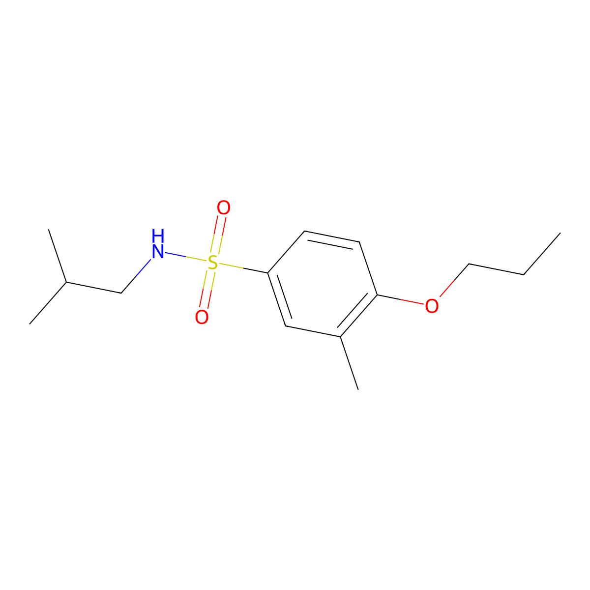 N-isobutyl-3-methyl-4-propoxybenzenesulfonamide molecular structure, CAS 1374684-26-0