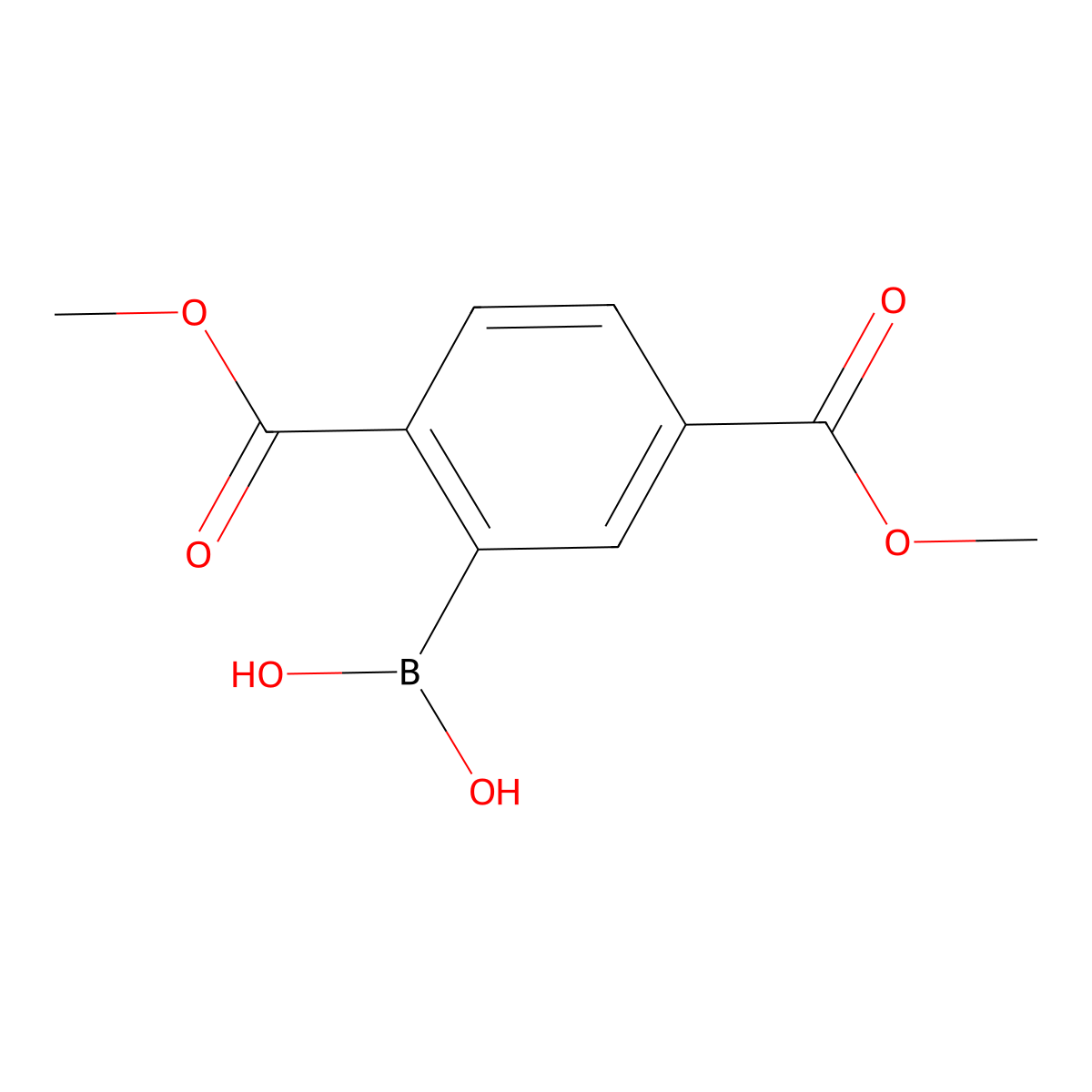 (2,5-Bis(methoxycarbonyl)phenyl)boronic acid molecular structure, CAS 1374689-20-9