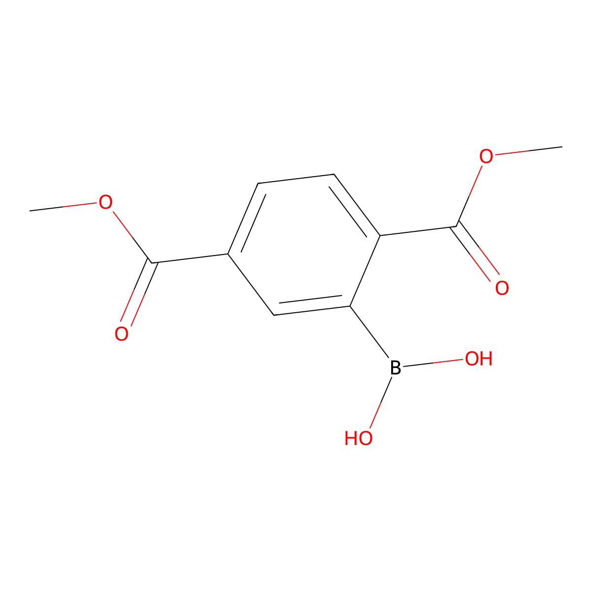 (2,5-Bis(methoxycarbonyl)phenyl)boronic acid molecular structure, CAS 1374689-20-9