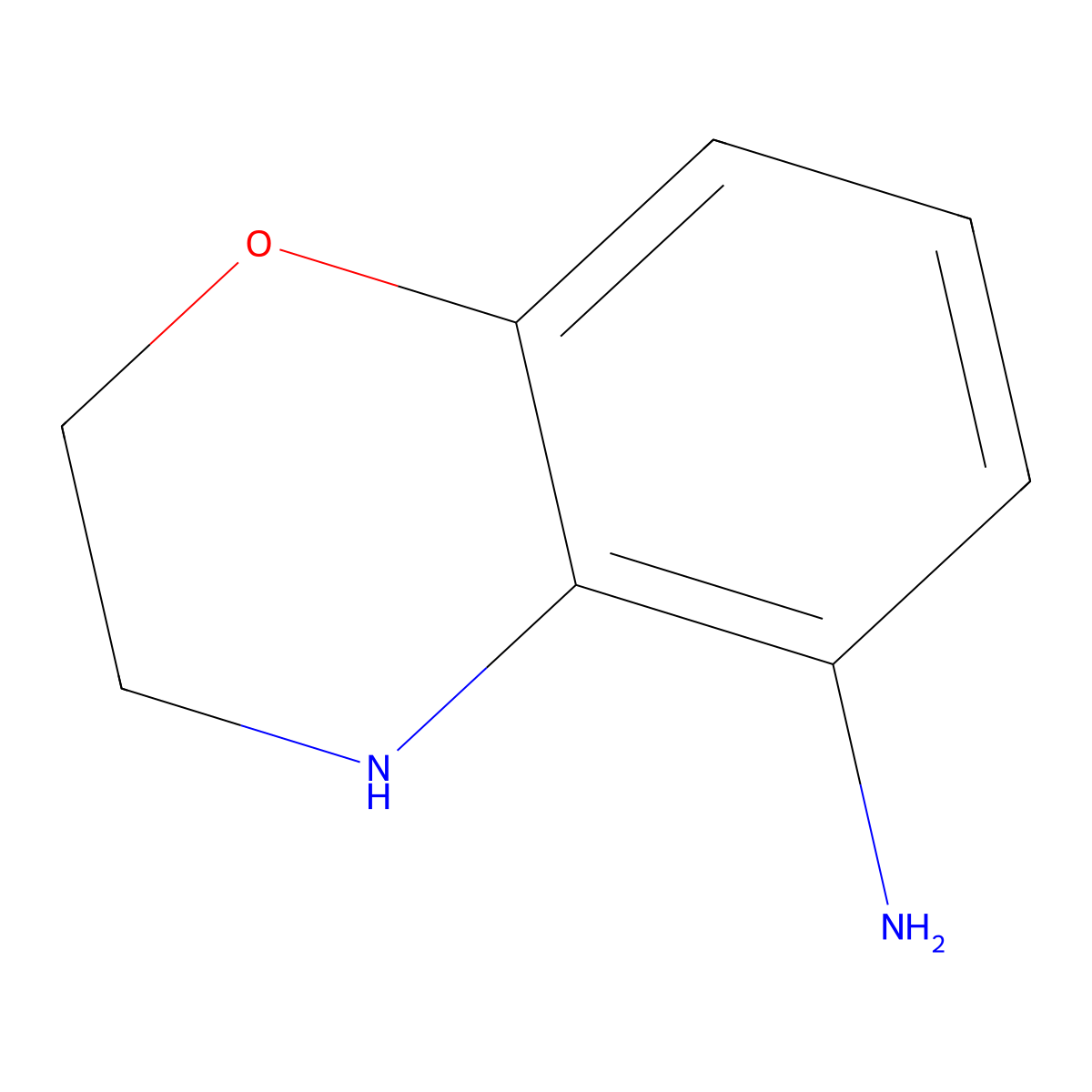 3,4-Dihydro-2H-benzo[B][1,4]oxazin-5-amine molecular structure, CAS 137469-91-1
