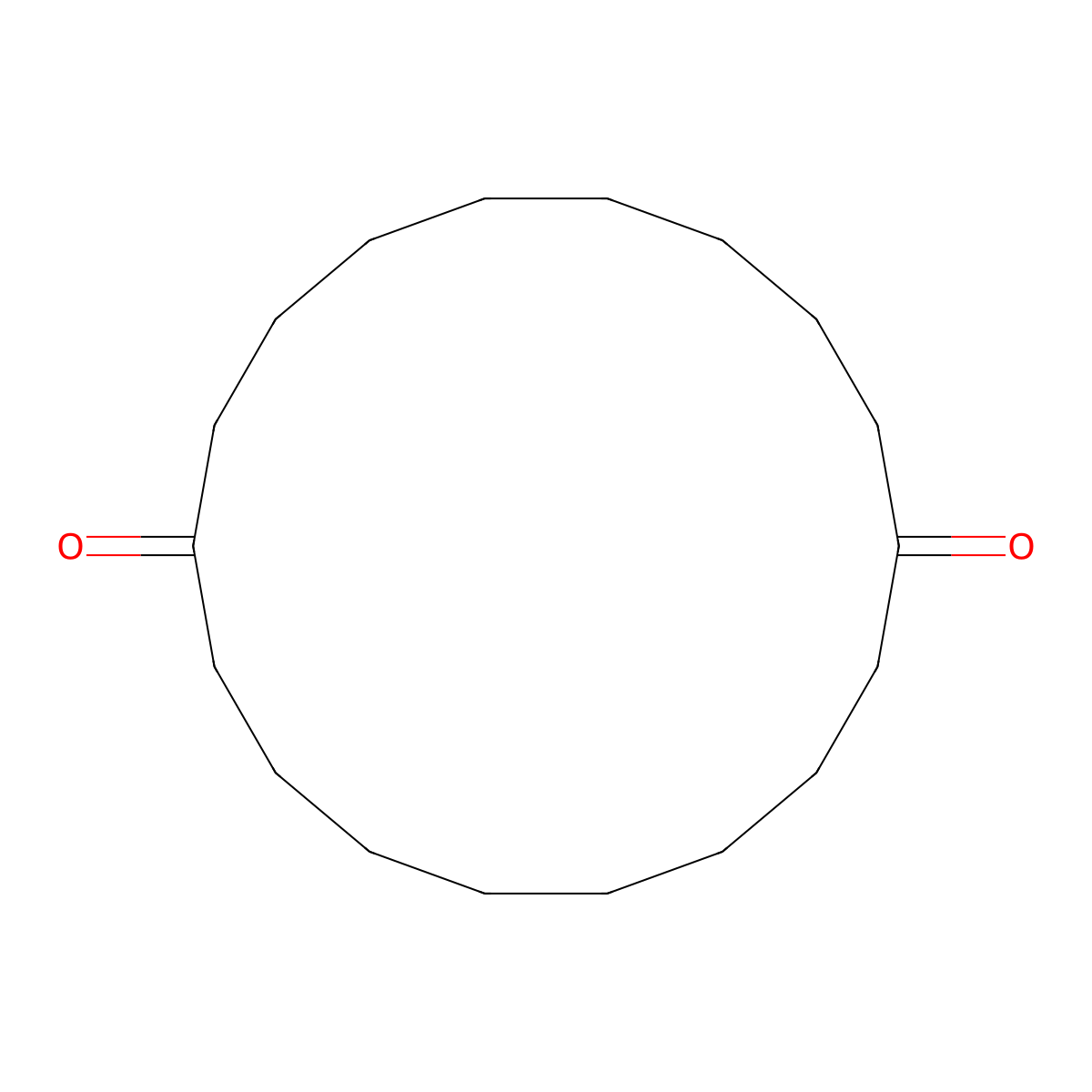 1,10-Cyclooctadecanedione molecular structure, CAS 13747-10-9